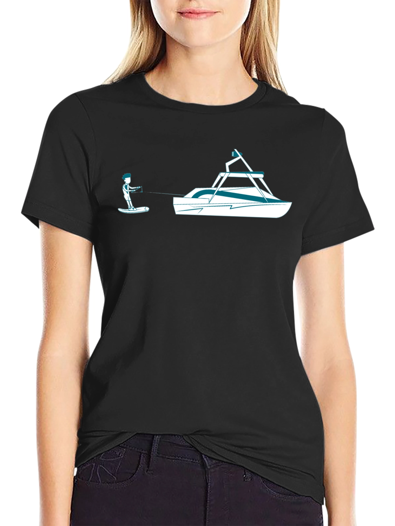 Waterskiing T-Shirt - Fun Graphic Tee