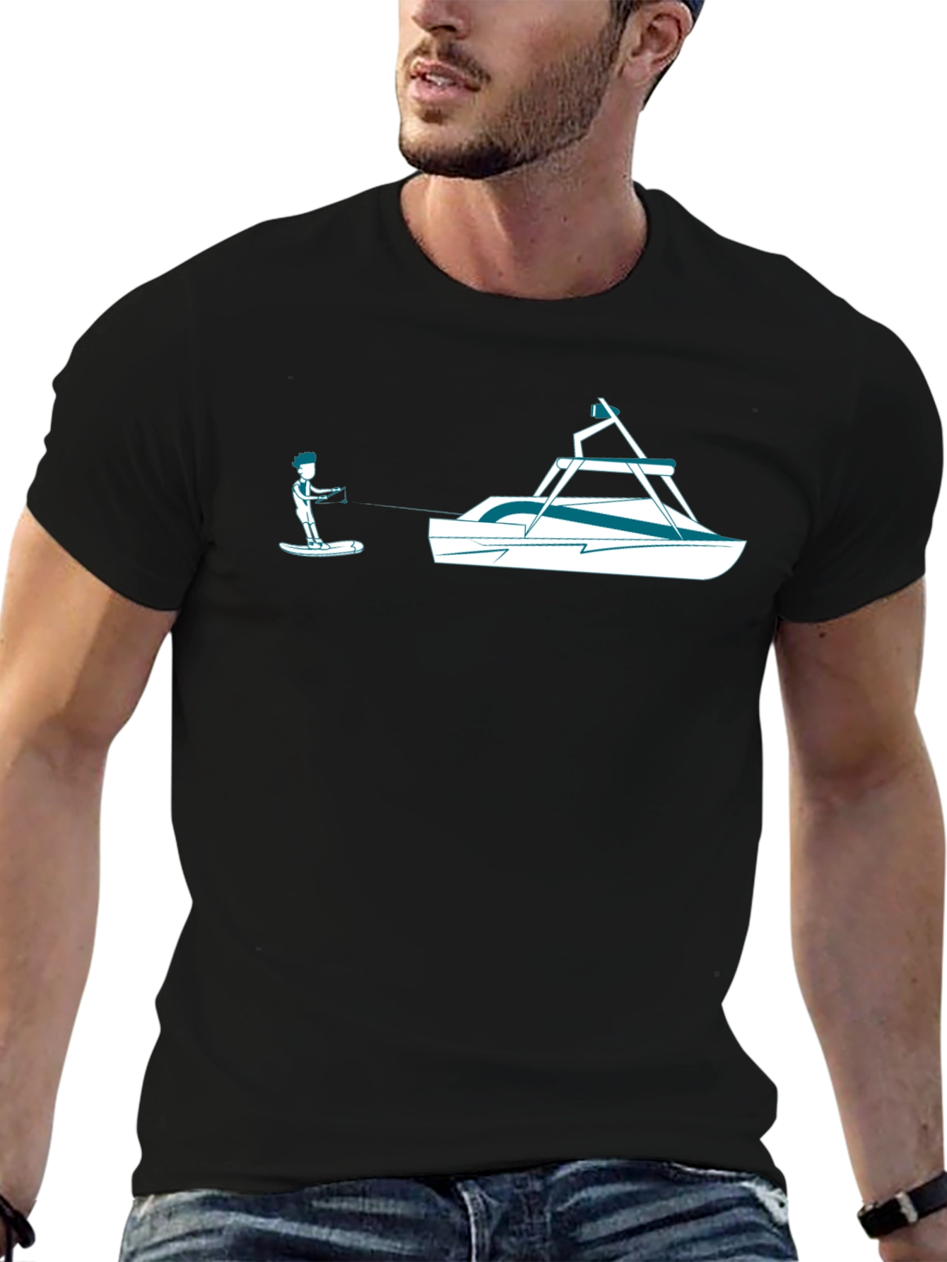 Waterskiing T-Shirt - Fun Graphic Tee