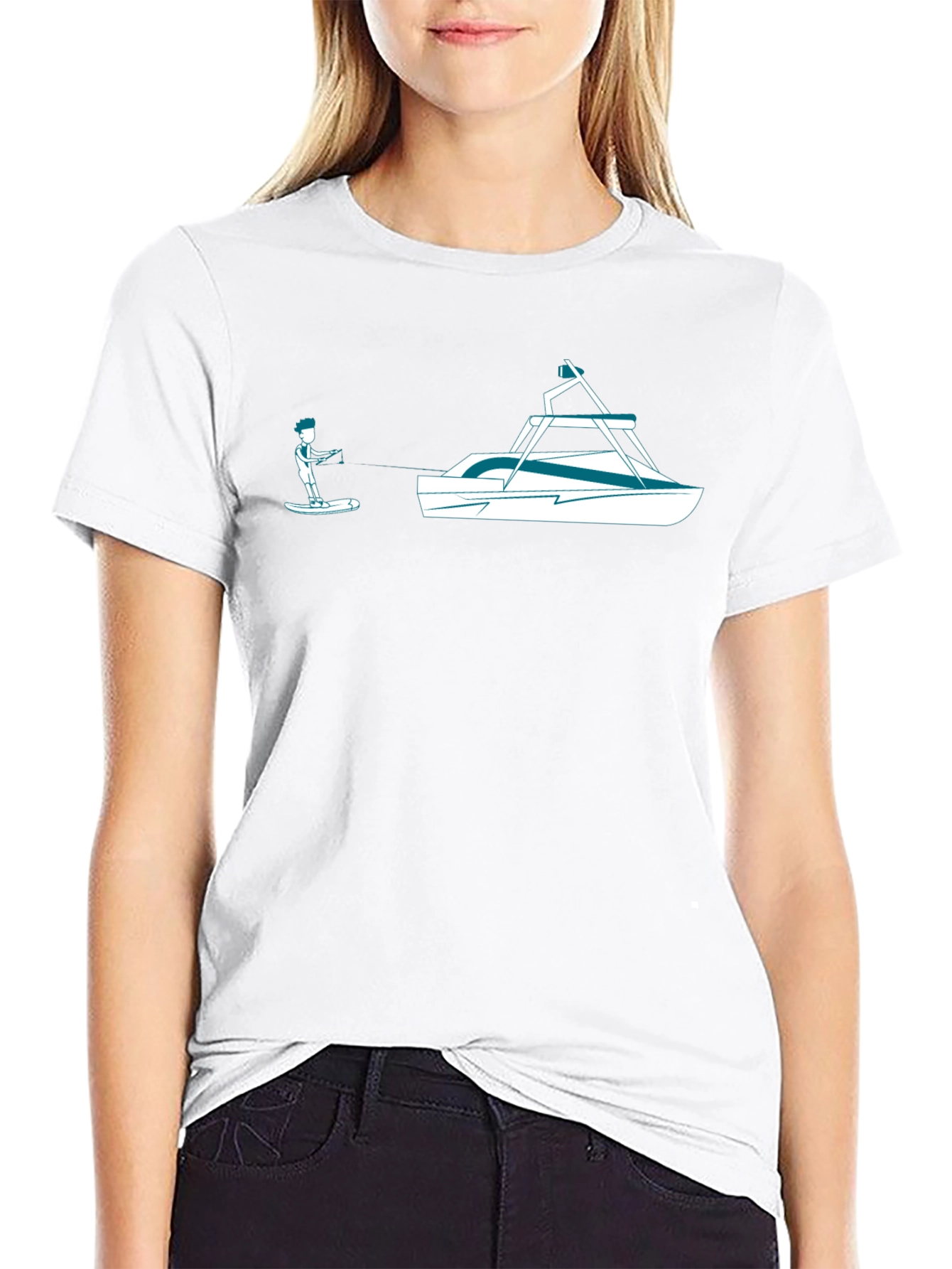 Waterskiing T-Shirt - Fun Graphic Tee