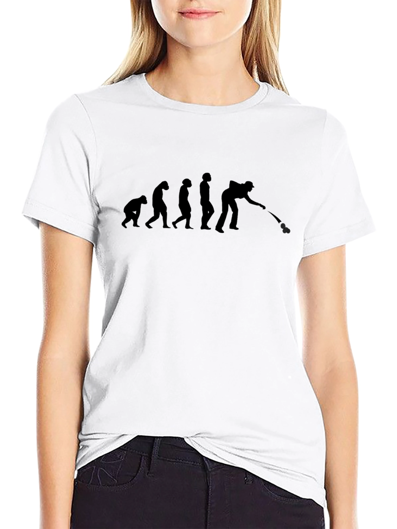Evolution of Bocce Ball Player T-Shirt