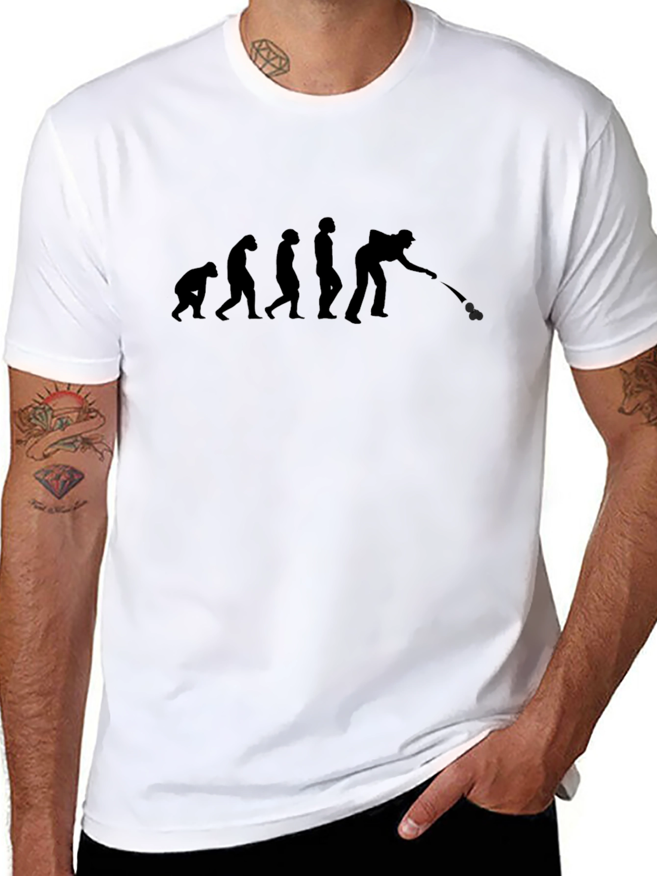 Evolution of Bocce Ball Player T-Shirt