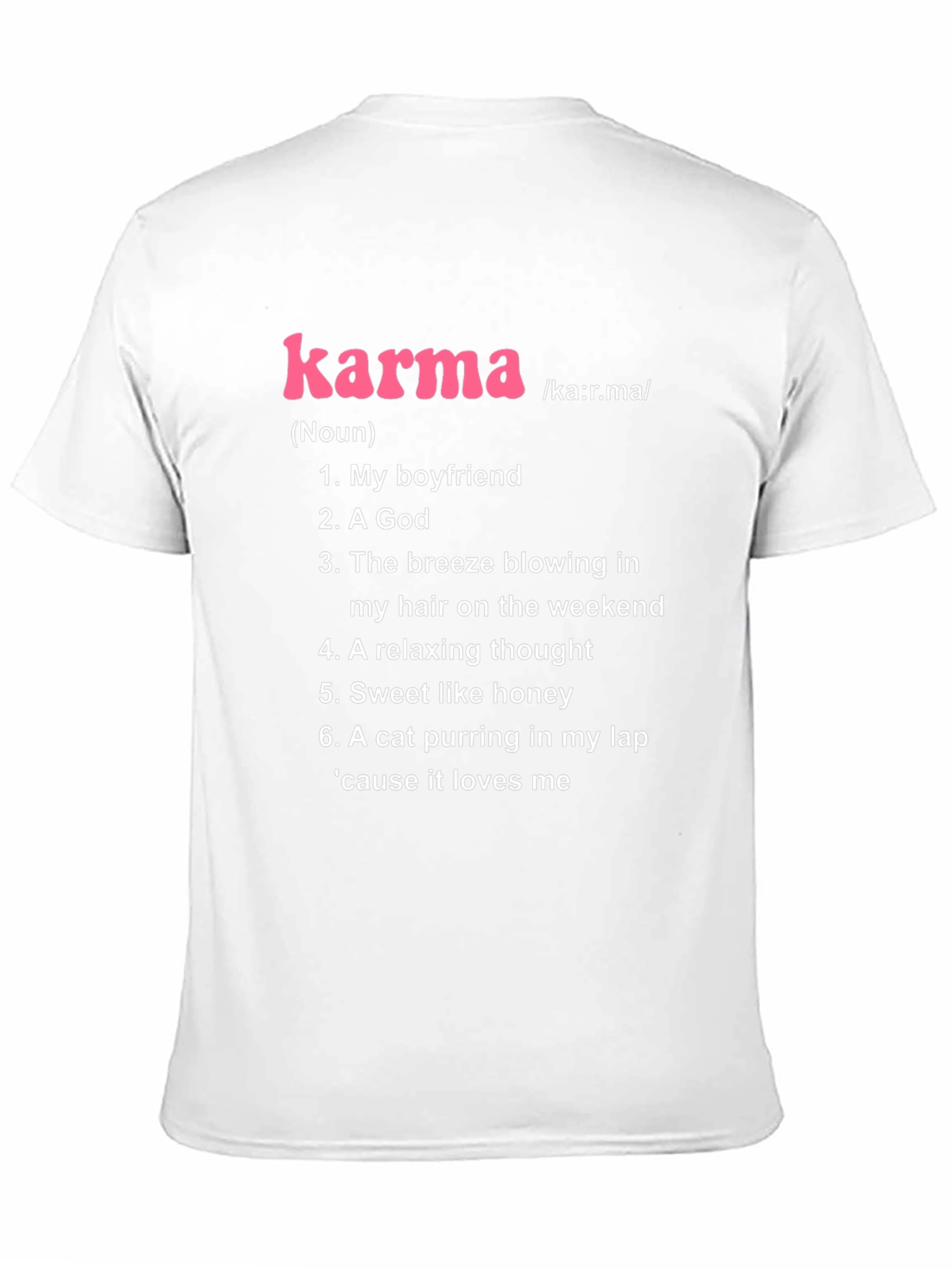 Karma Noun Definition Black T-Shirt