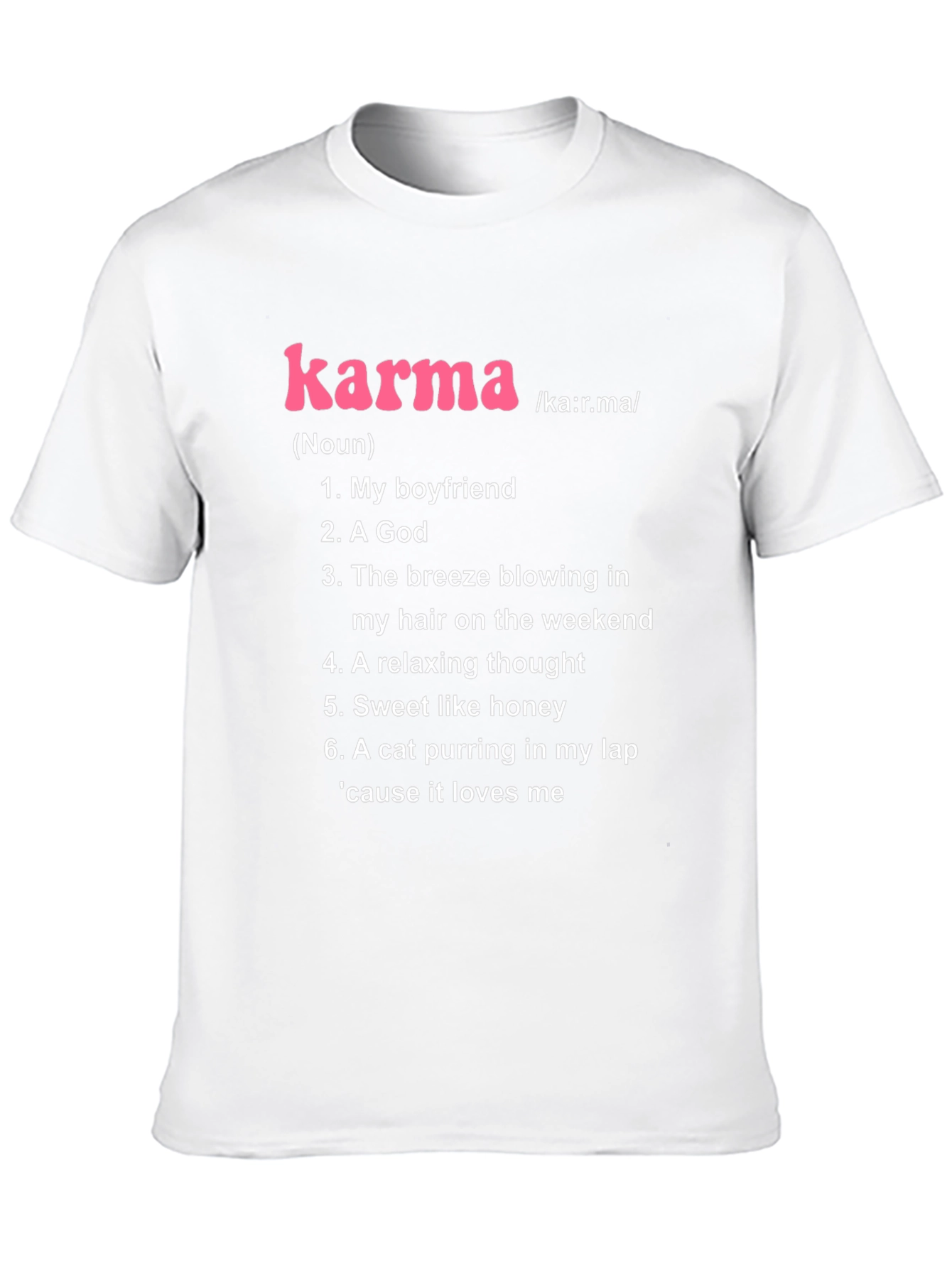 Karma Noun Definition Black T-Shirt