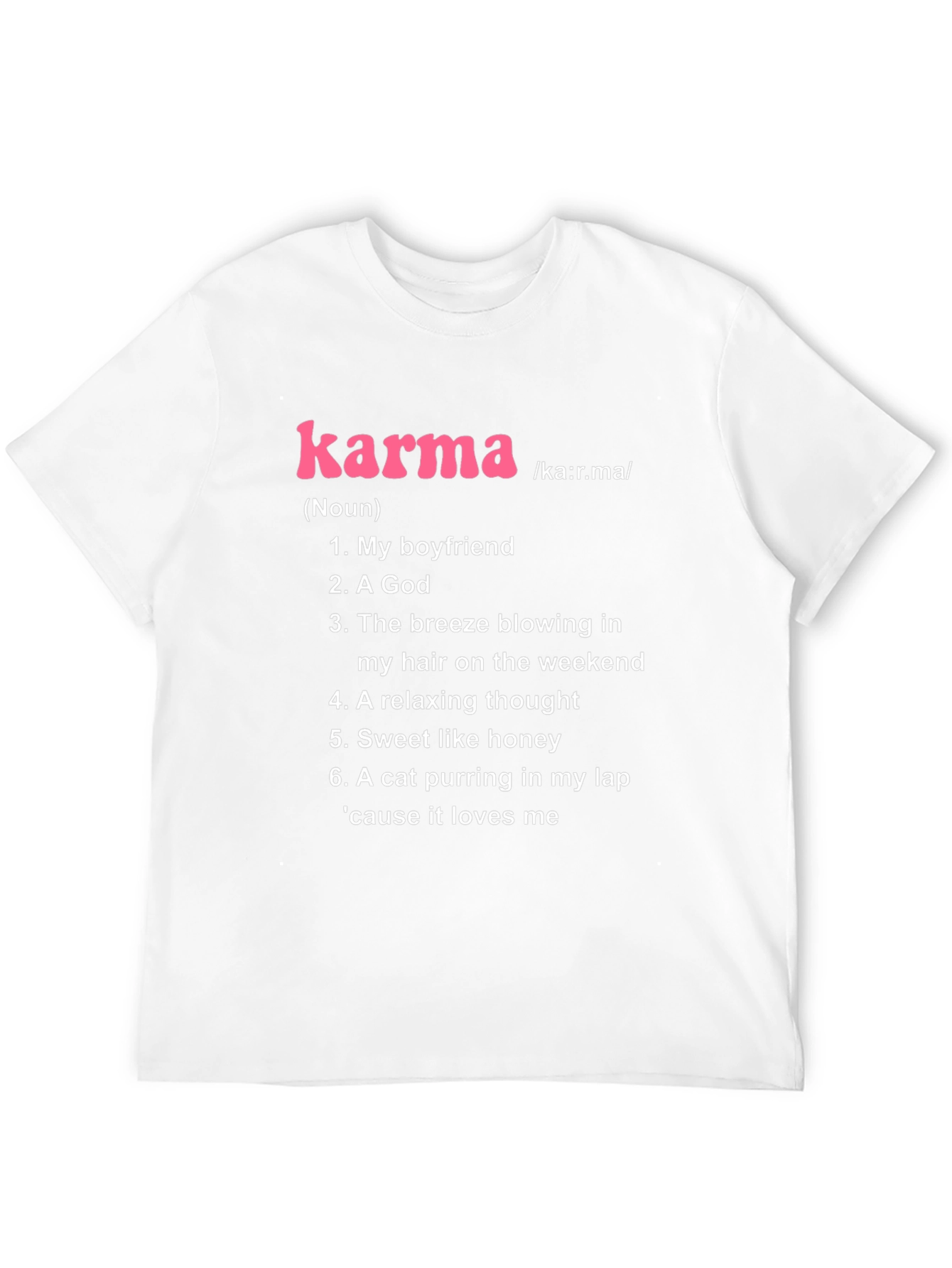 Karma Noun Definition Black T-Shirt