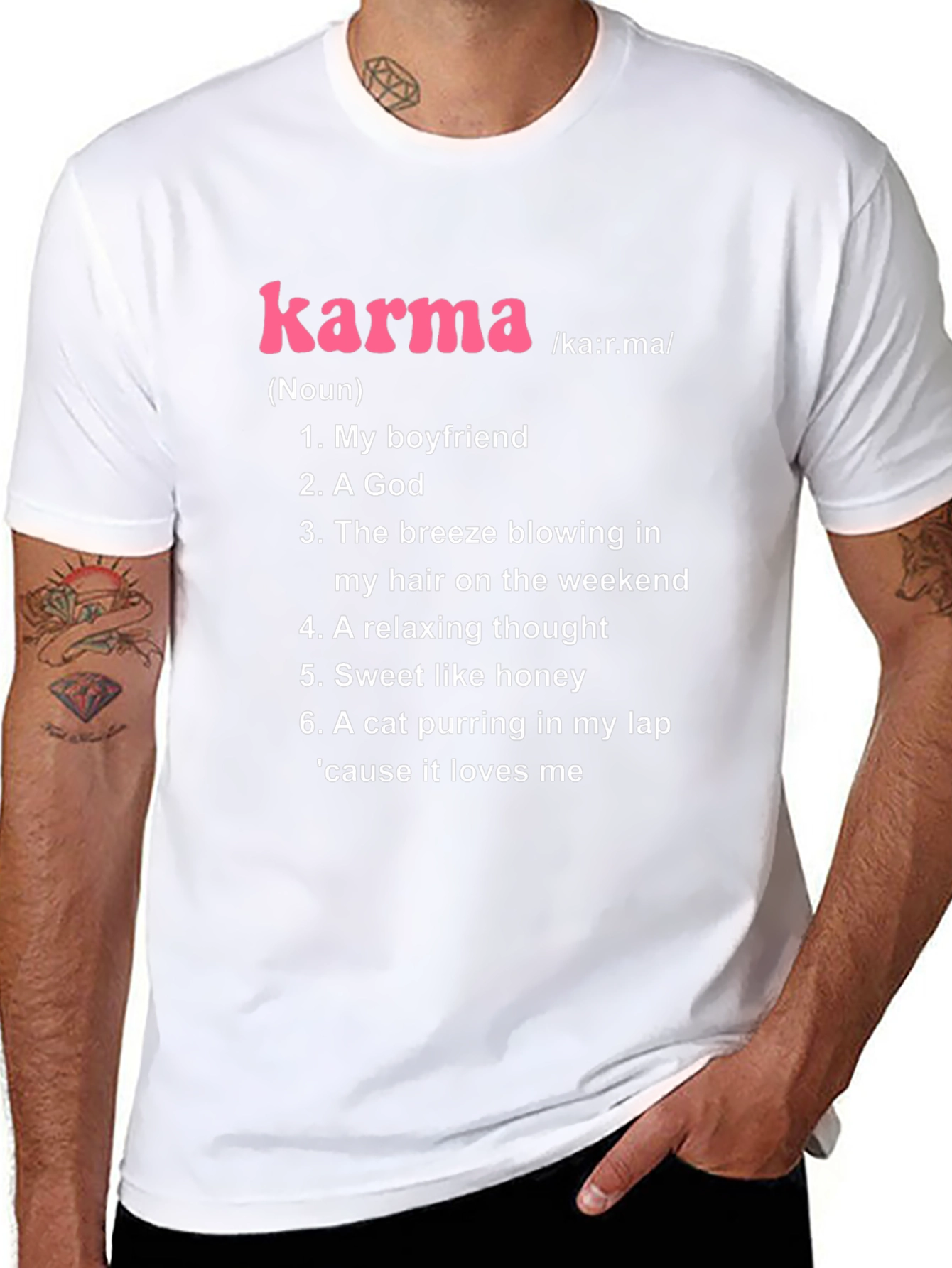 Karma Noun Definition Black T-Shirt