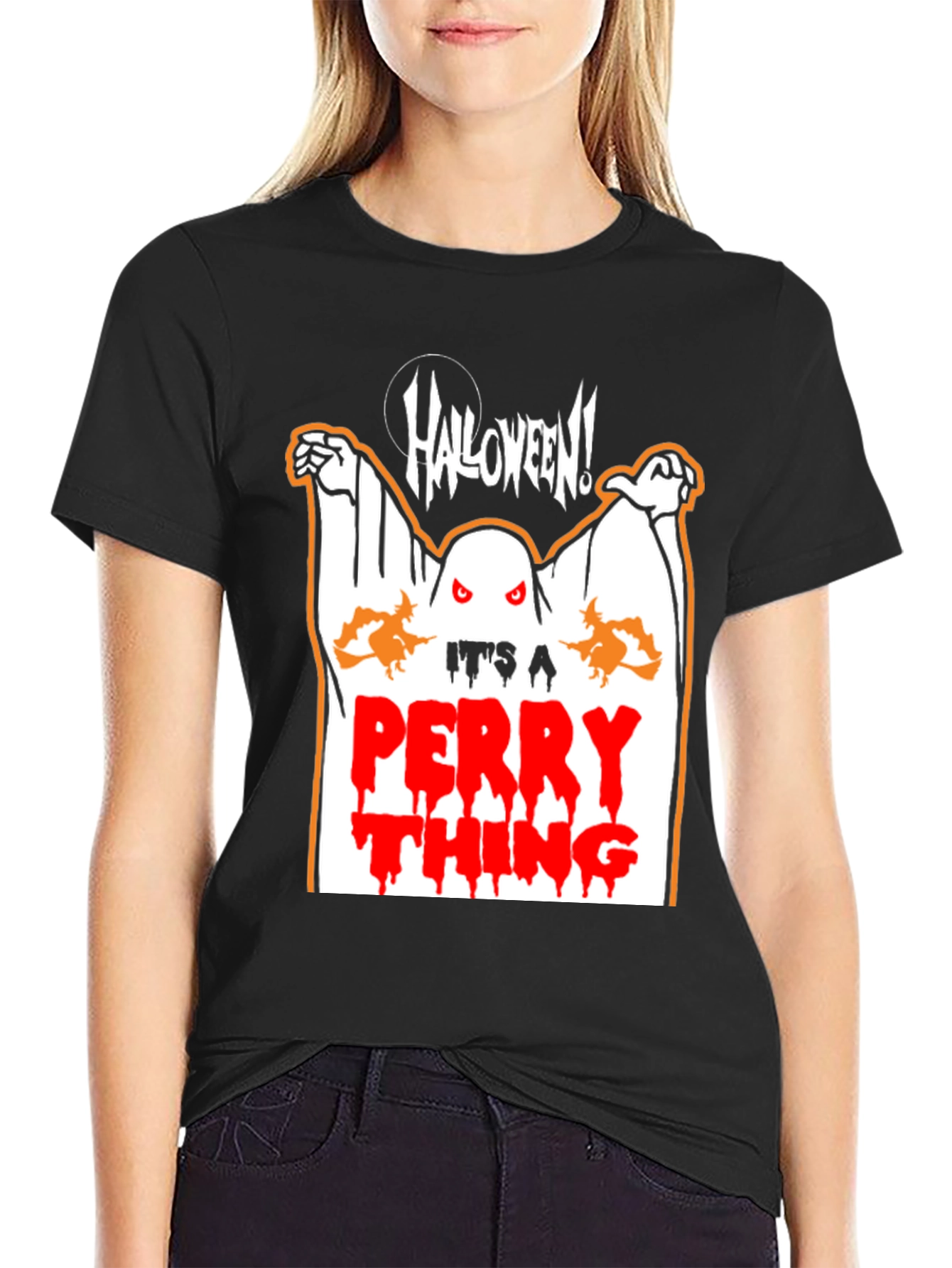 Halloween Perry Thing Graphic T-Shirt
