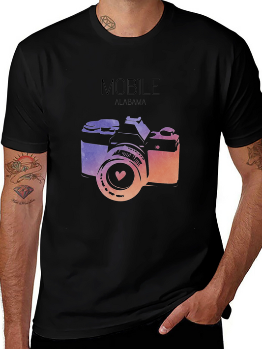 Mobile Alabama Camera T-Shirt