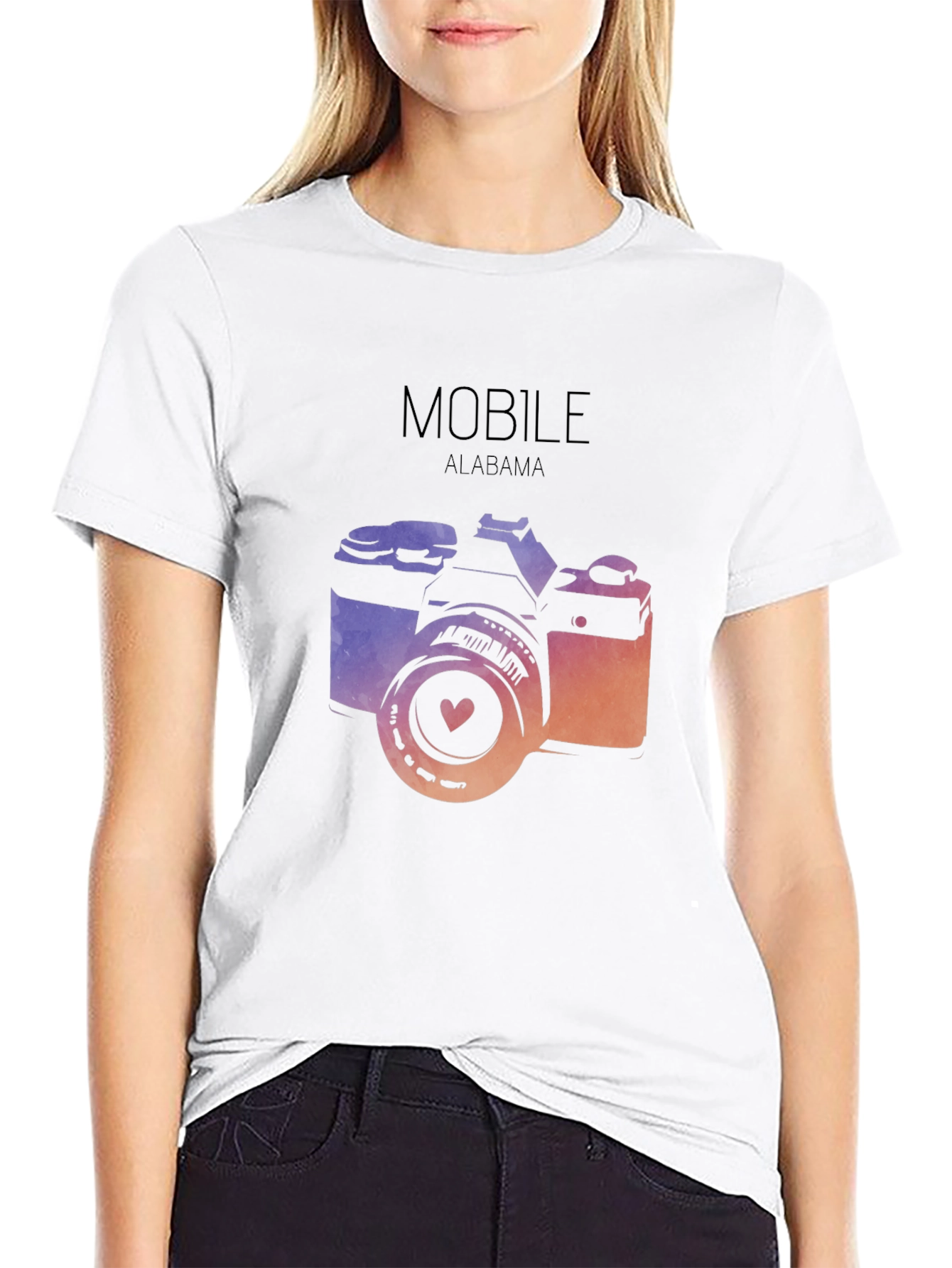 Mobile Alabama Camera T-Shirt