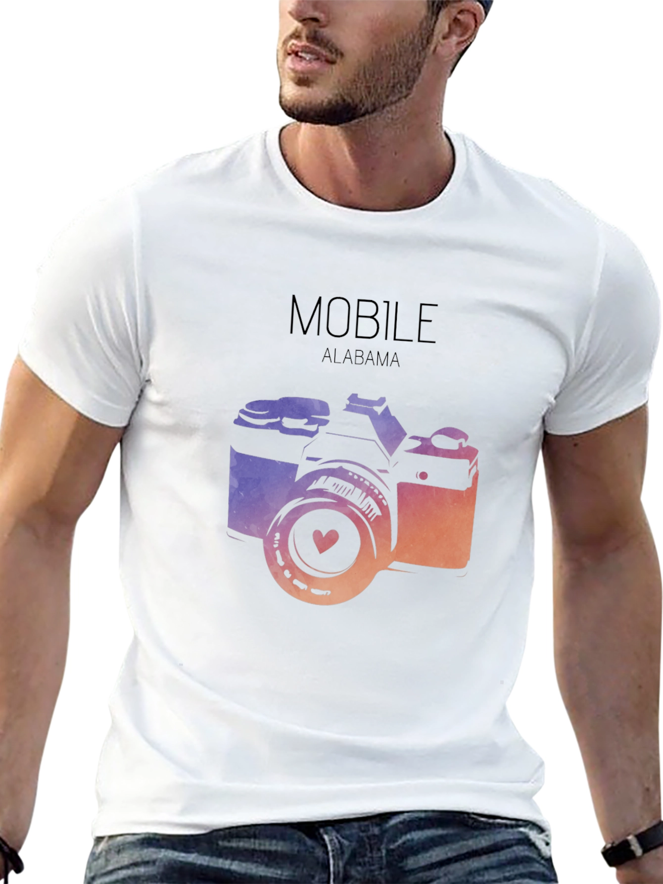 Mobile Alabama Camera T-Shirt
