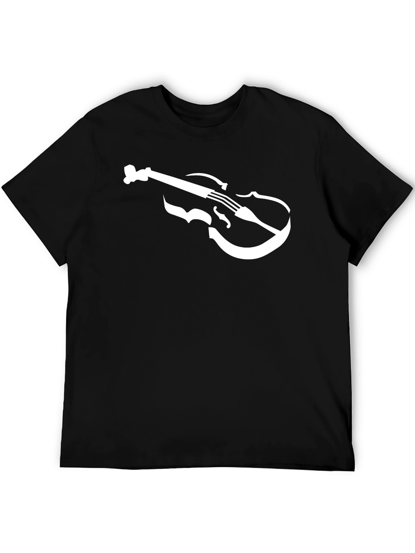 Violin Graphic Tee - Classic Musician T-Shirt