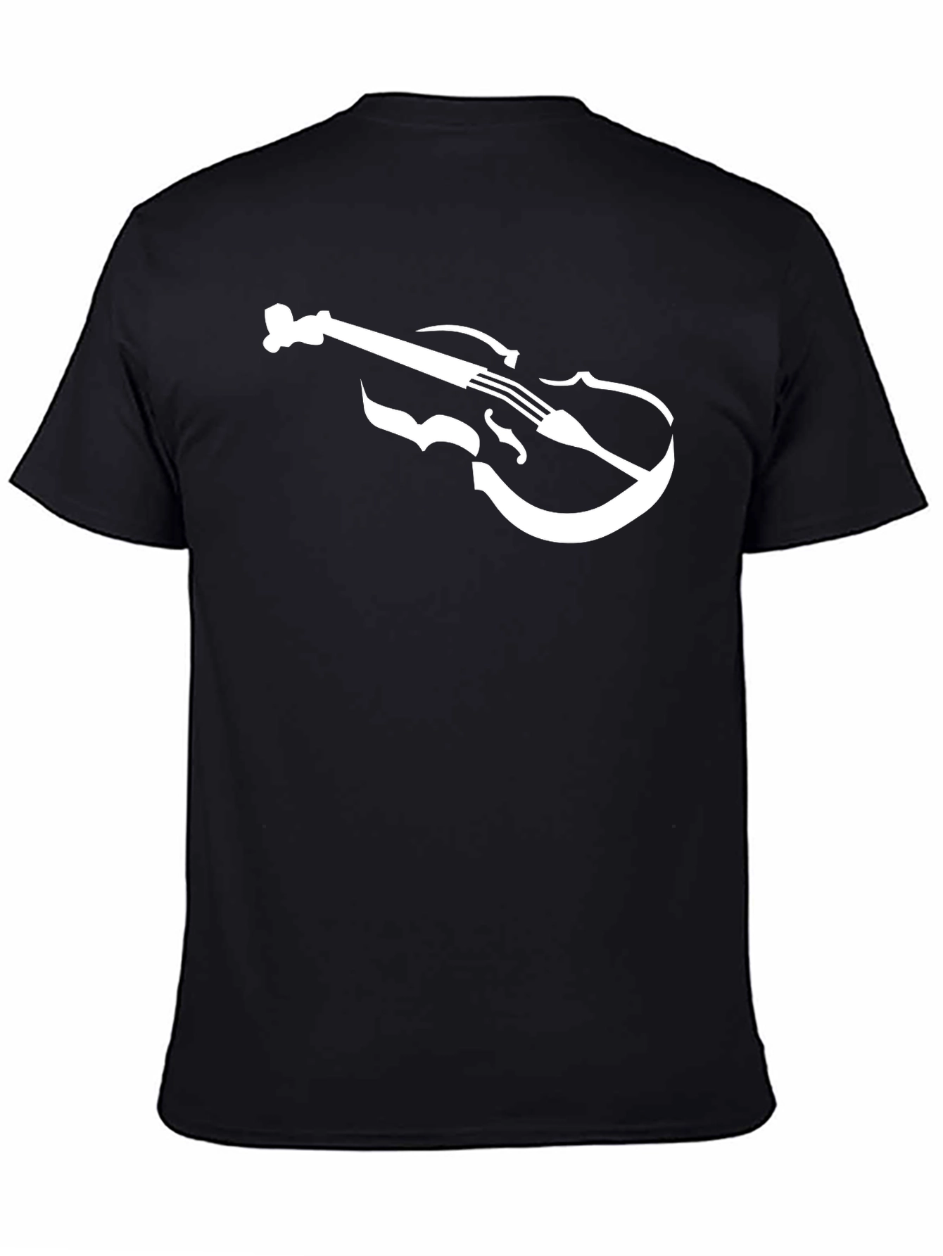 Violin Graphic Tee - Classic Musician T-Shirt