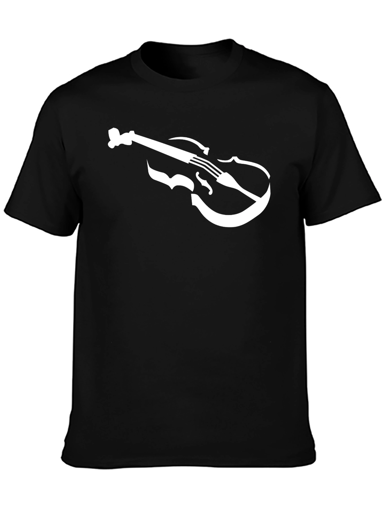Violin Graphic Tee - Classic Musician T-Shirt