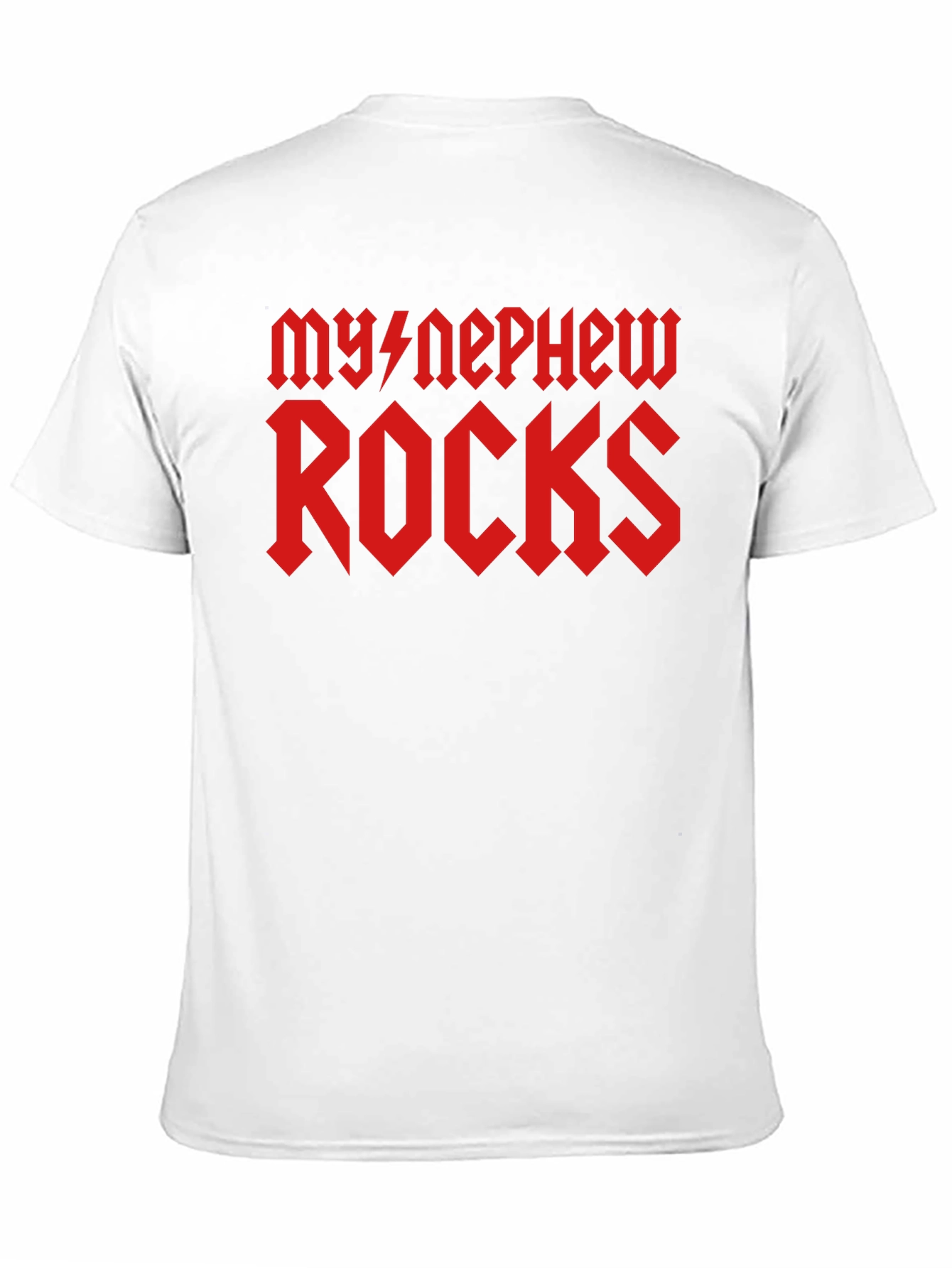 My Nephew Rocks T-Shirt - Black Graphic Tee
