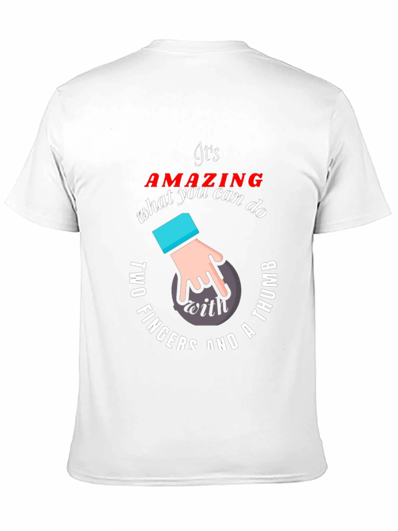 Funny Bowling T-Shirt - Two Fingers and a Thumb