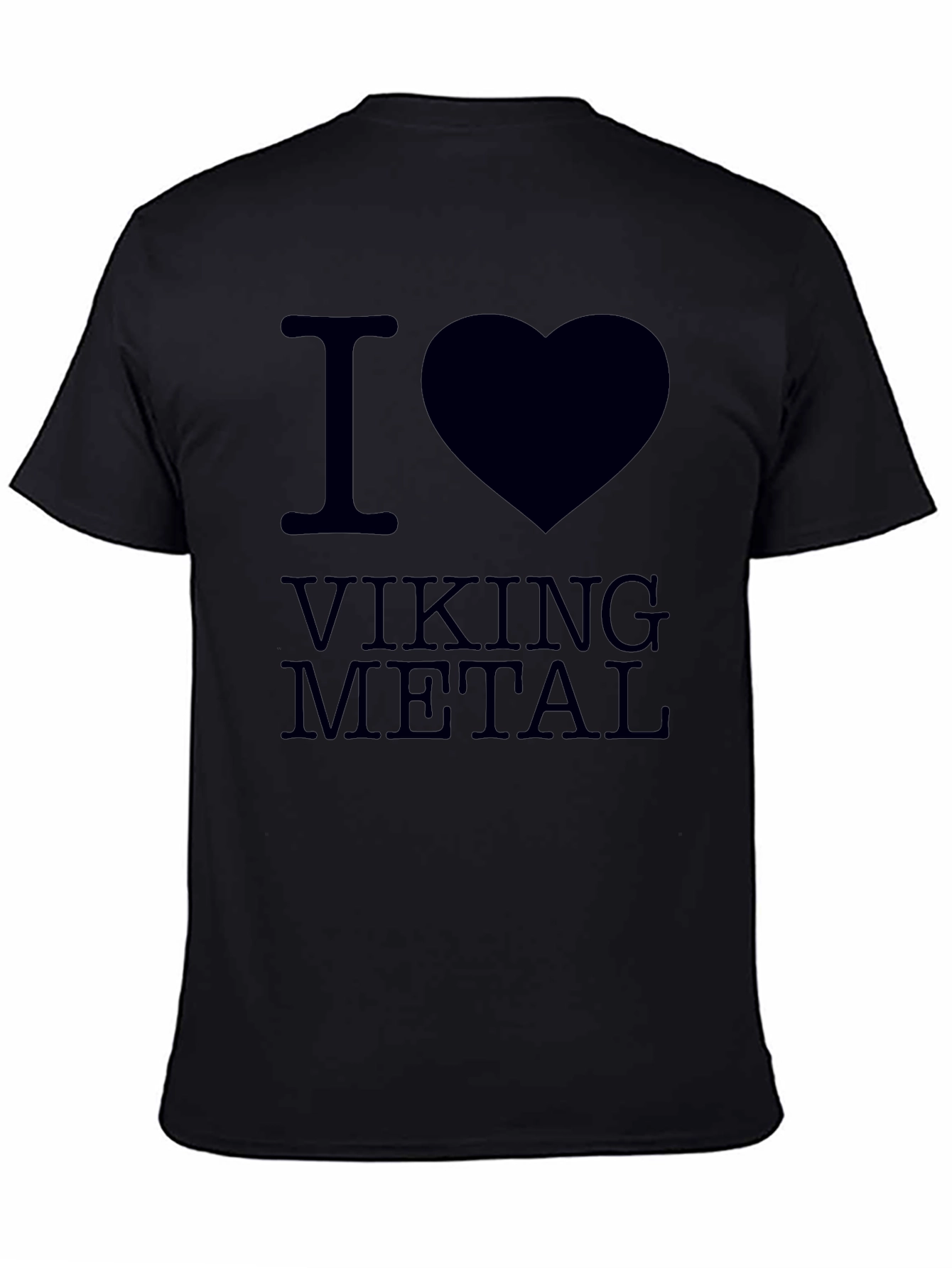 I Love Viking Metal Black T-Shirt