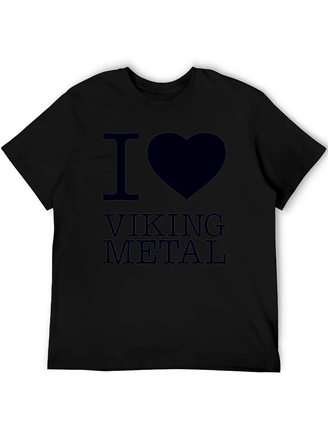I Love Viking Metal Black T-Shirt