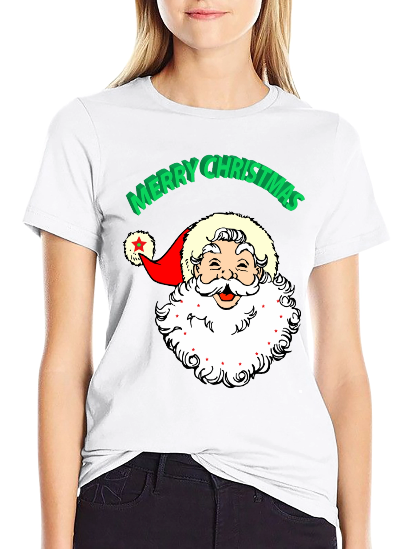 Merry Christmas Santa T-Shirt - Holiday Apparel