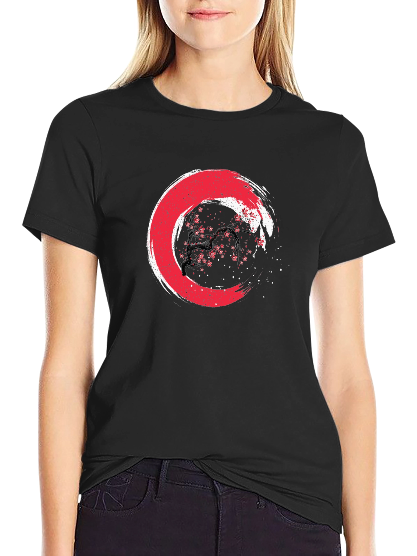 Zen Circle Graphic Tee - Japanese Enso Art Shirt