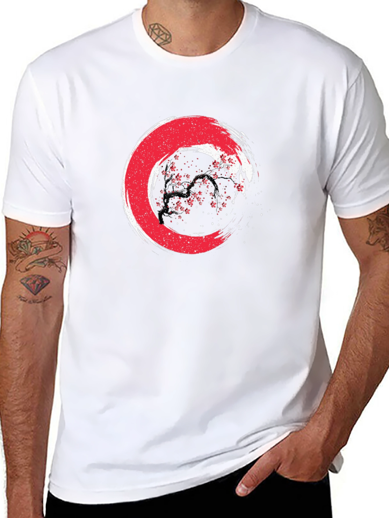 Zen Circle Graphic Tee - Japanese Enso Art Shirt