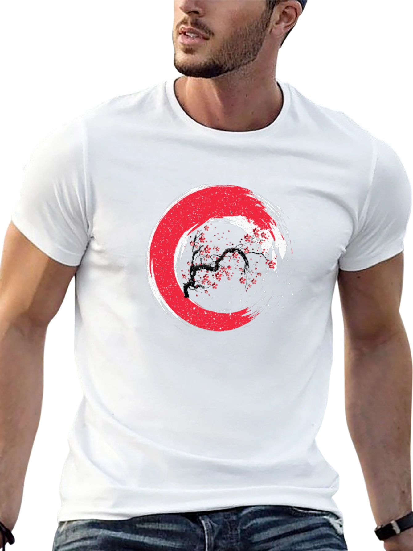 Zen Circle Graphic Tee - Japanese Enso Art Shirt