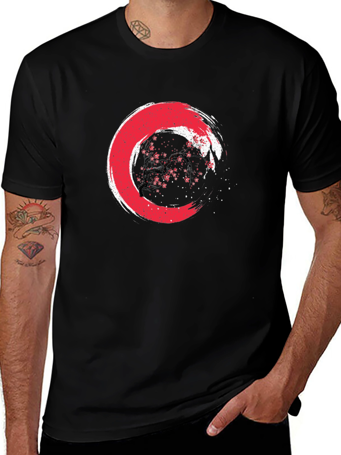 Zen Circle Graphic Tee - Japanese Enso Art Shirt