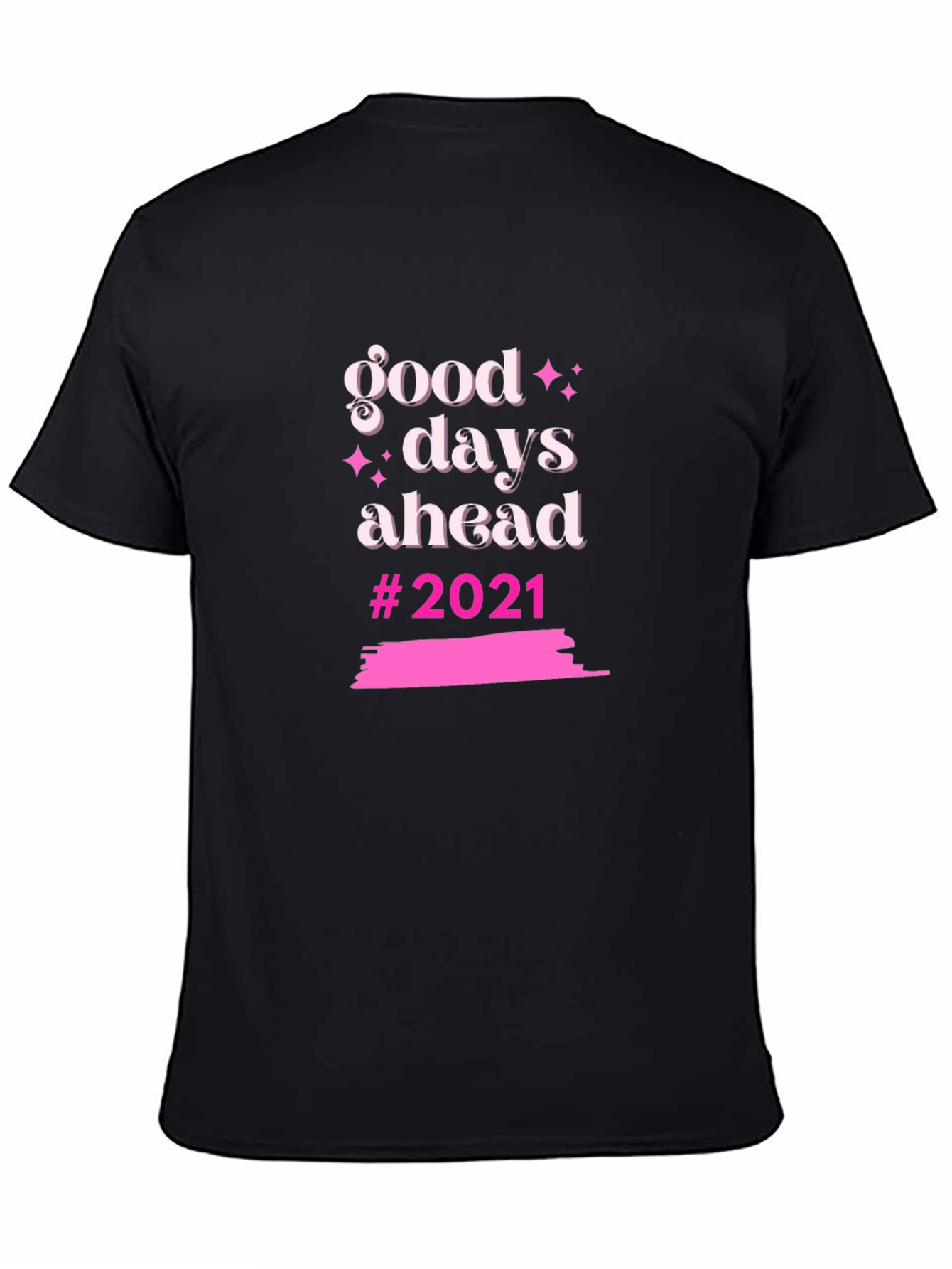 Good Days Ahead Black Graphic Tee