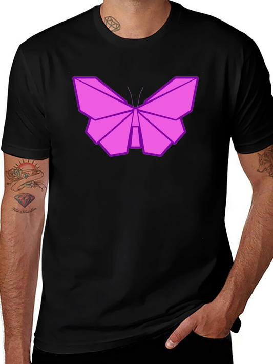 Origami Butterfly Graphic T-Shirt - Unique Design