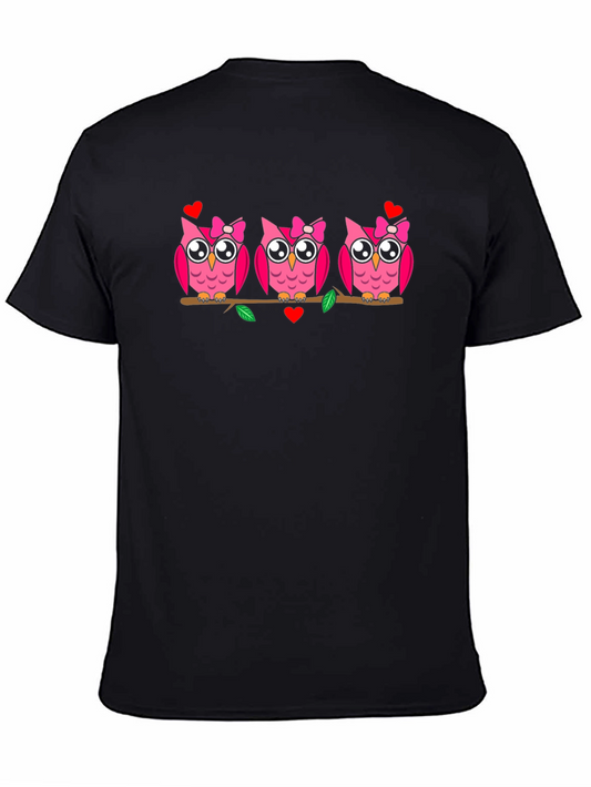 Cute Owls on Branch T-Shirt