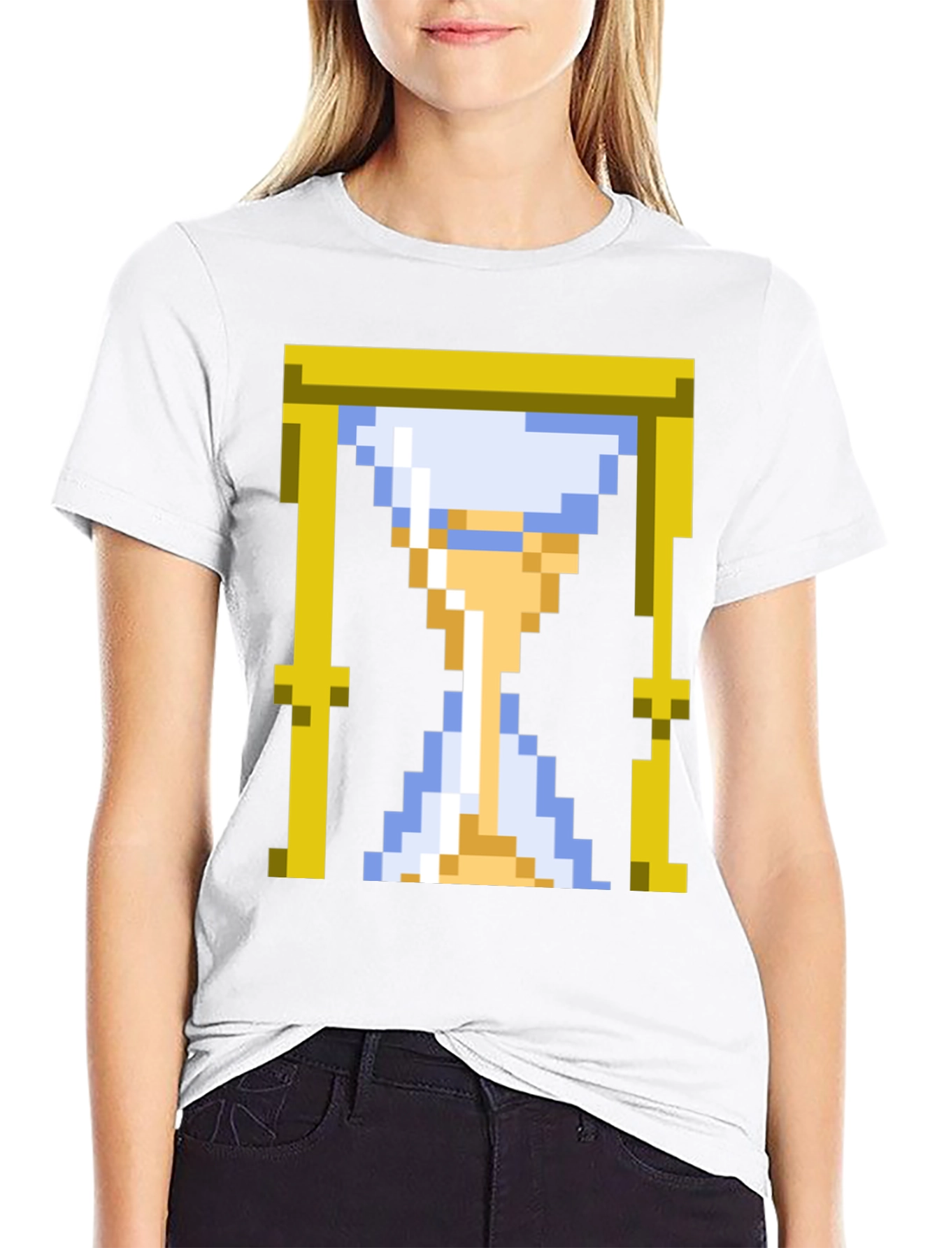Pixel Art Hourglass T-Shirt - Gamer Style