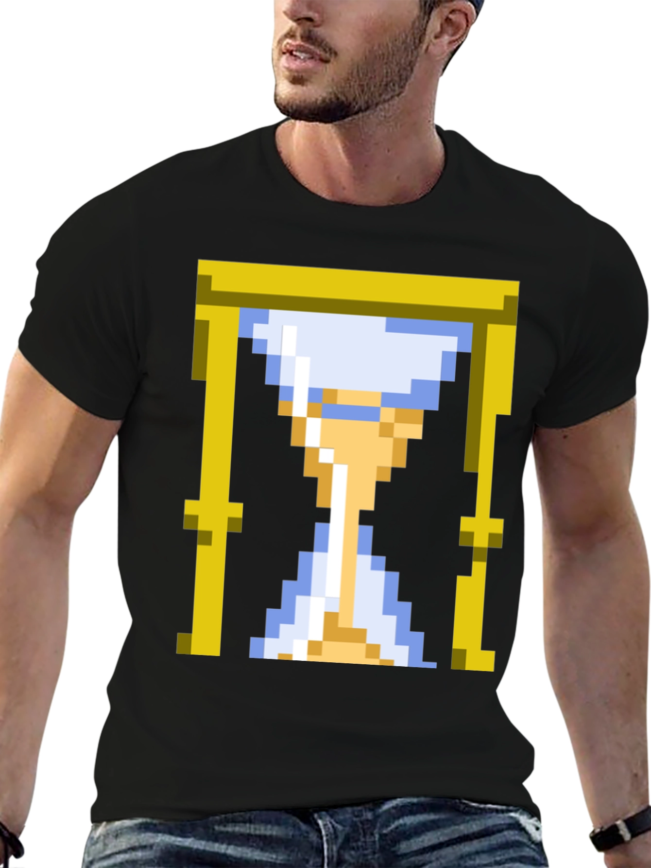 Pixel Art Hourglass T-Shirt - Gamer Style