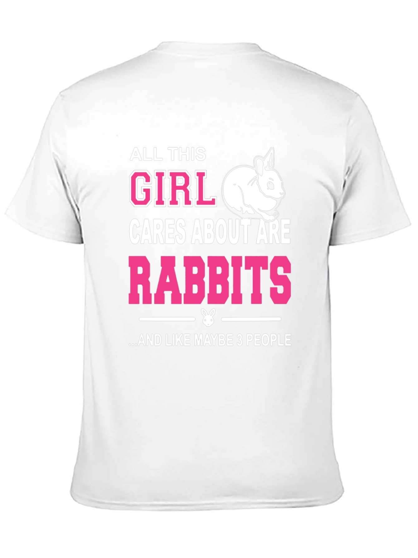 Girl Loves Rabbits Graphic Tee