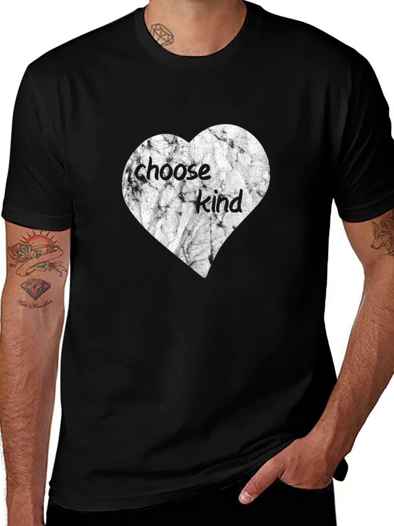 Choose Kind Heart Graphic T-Shirt