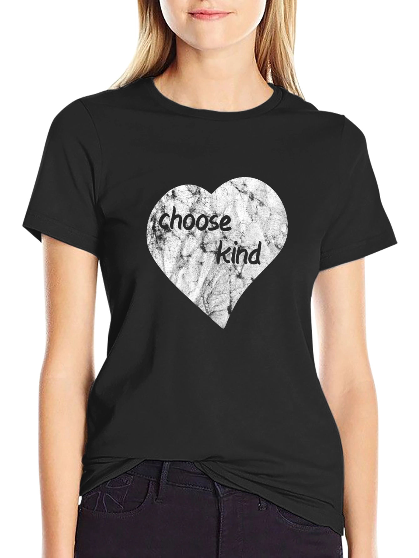 Choose Kind Heart Graphic T-Shirt