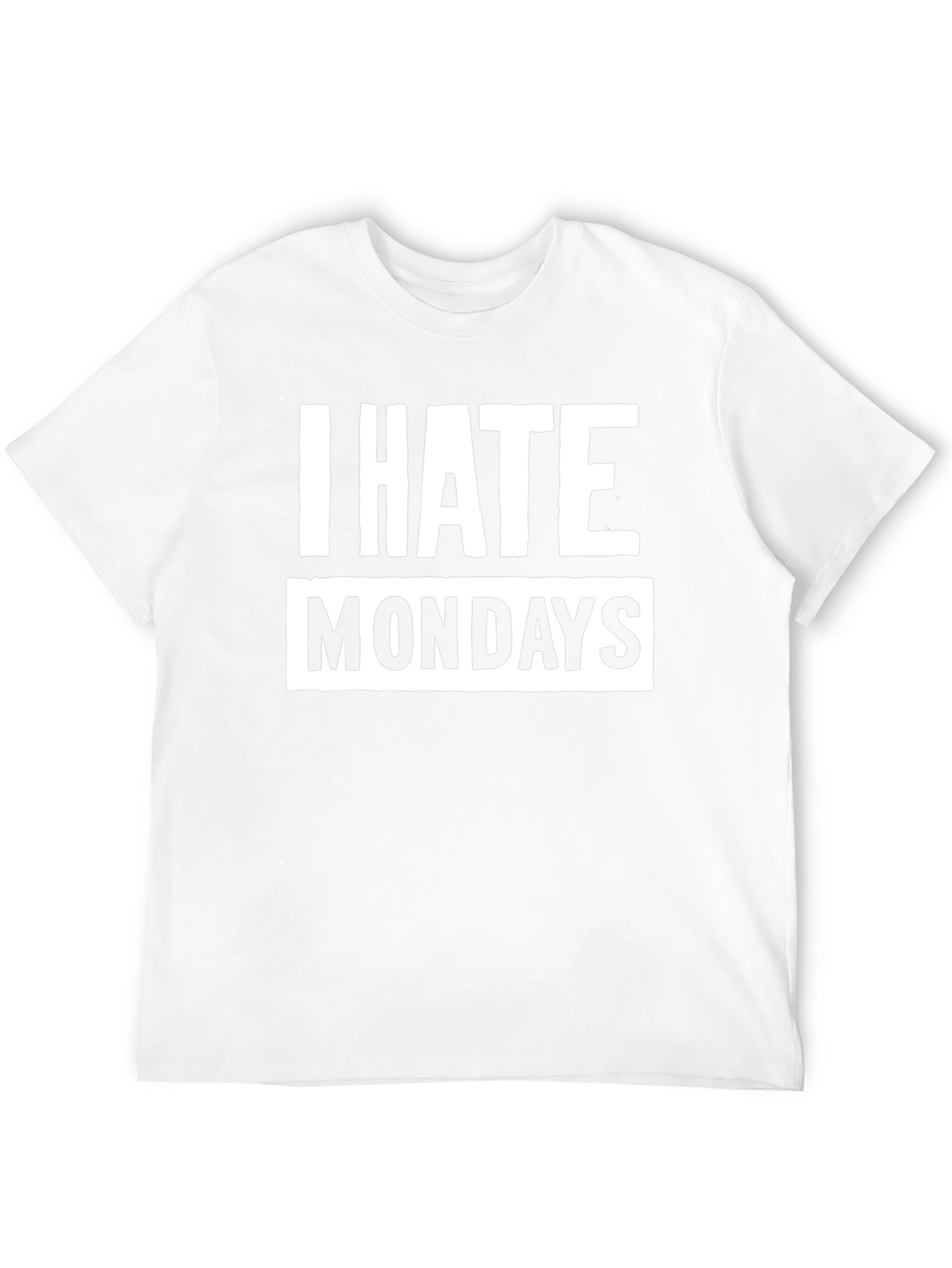 I Hate Mondays Graphic Tee - Black Cotton T-Shirt