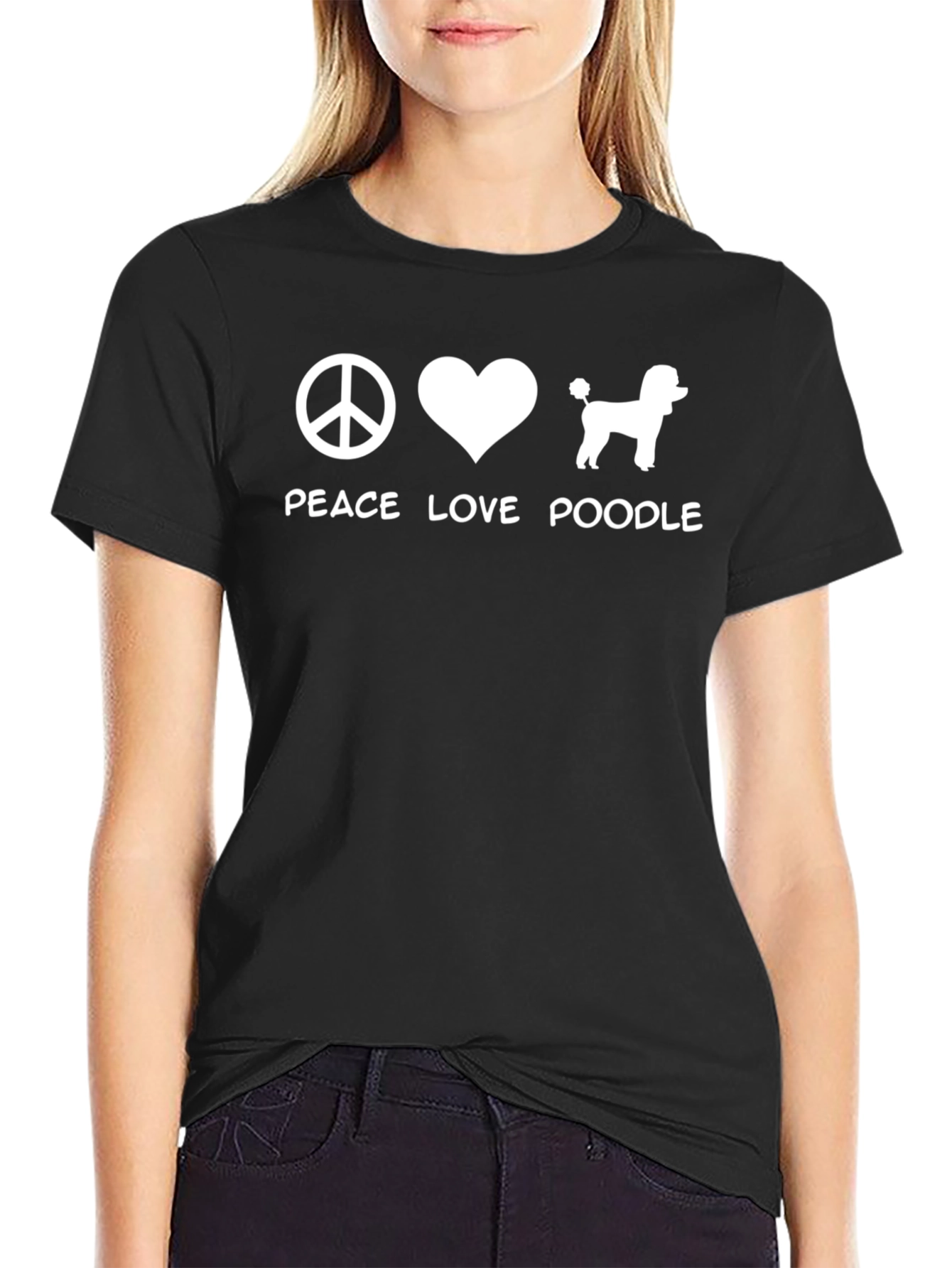 Peace Love Poodle T-Shirt - Unisex