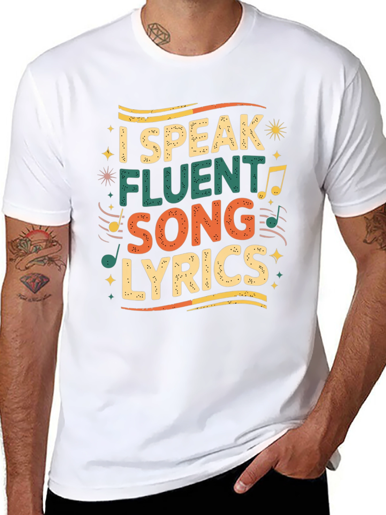 I Speak Fluent Song Lyrics Graphic Tee