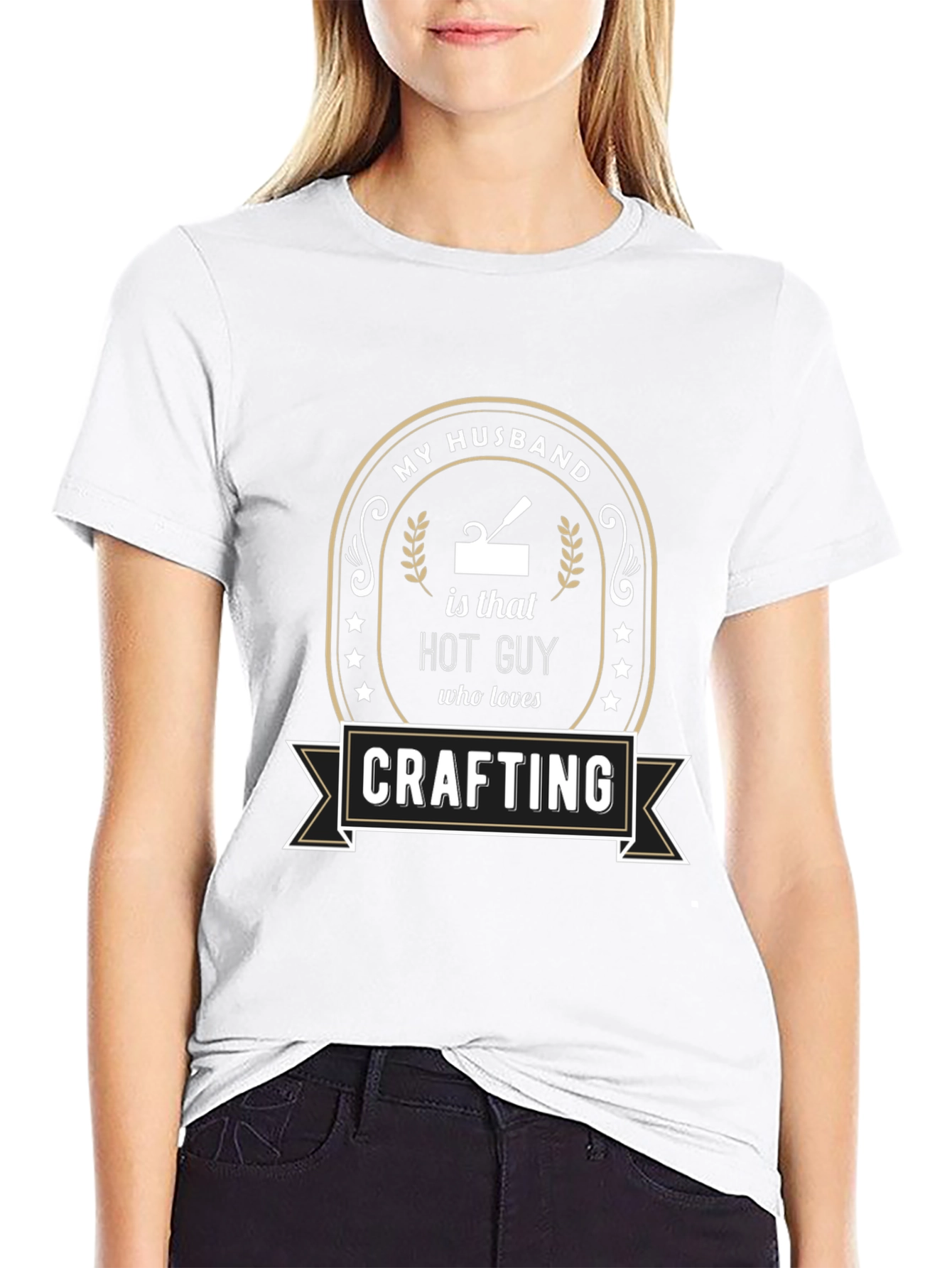 My Husband is a Hot Guy Crafting T-Shirt