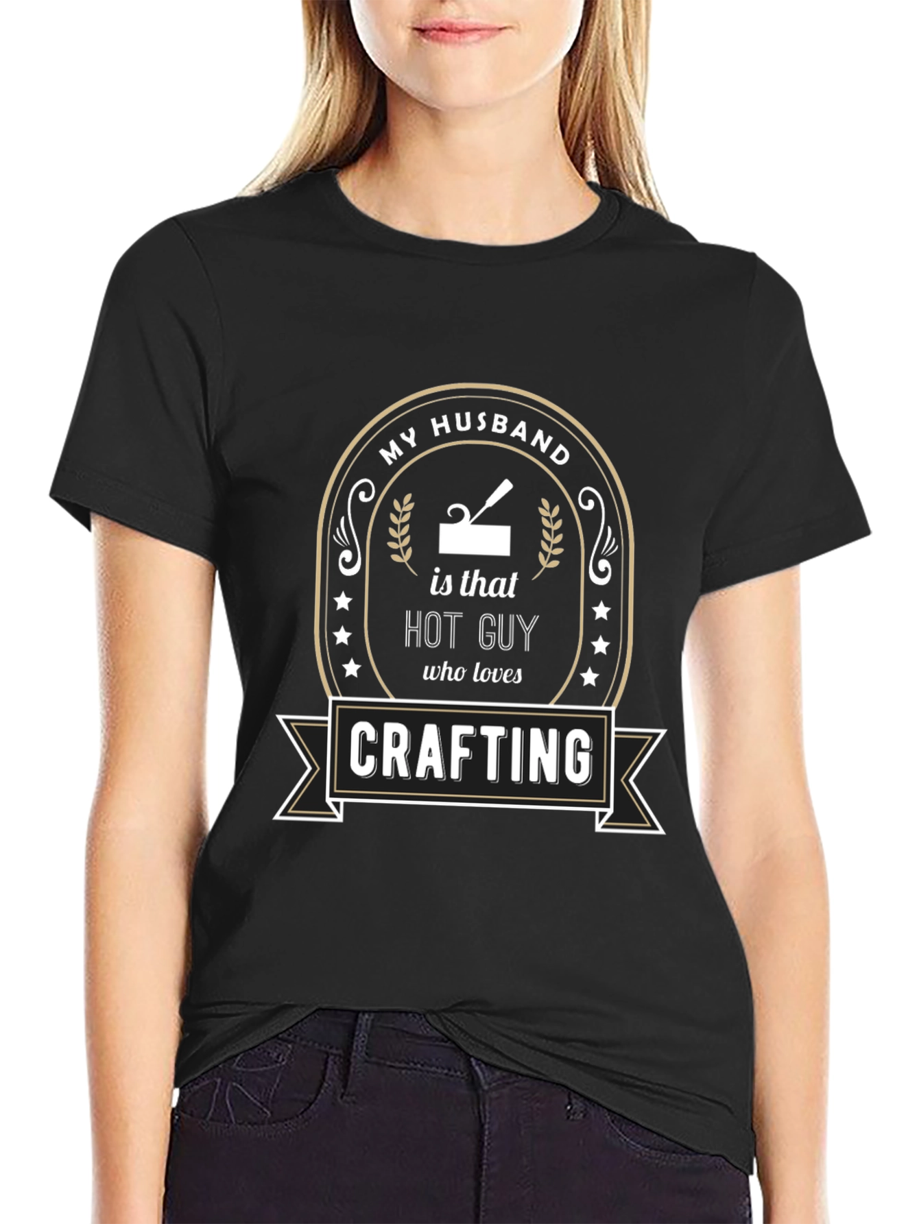 My Husband is a Hot Guy Crafting T-Shirt