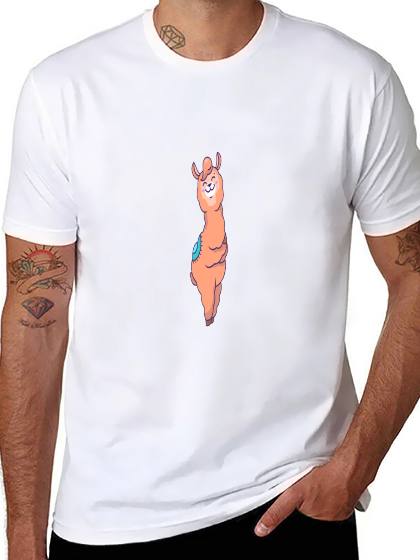 Llama Graphic Tee - Casual Comfort