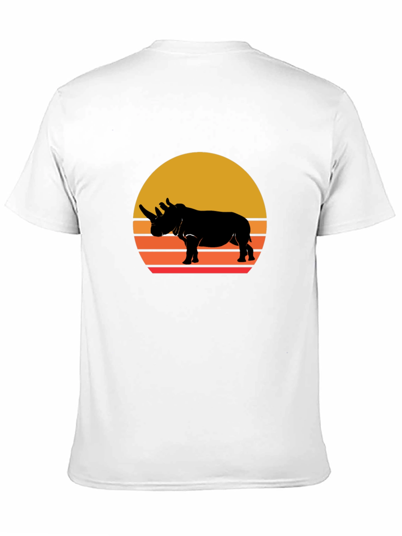 Retro Rhino Sunset T-Shirt