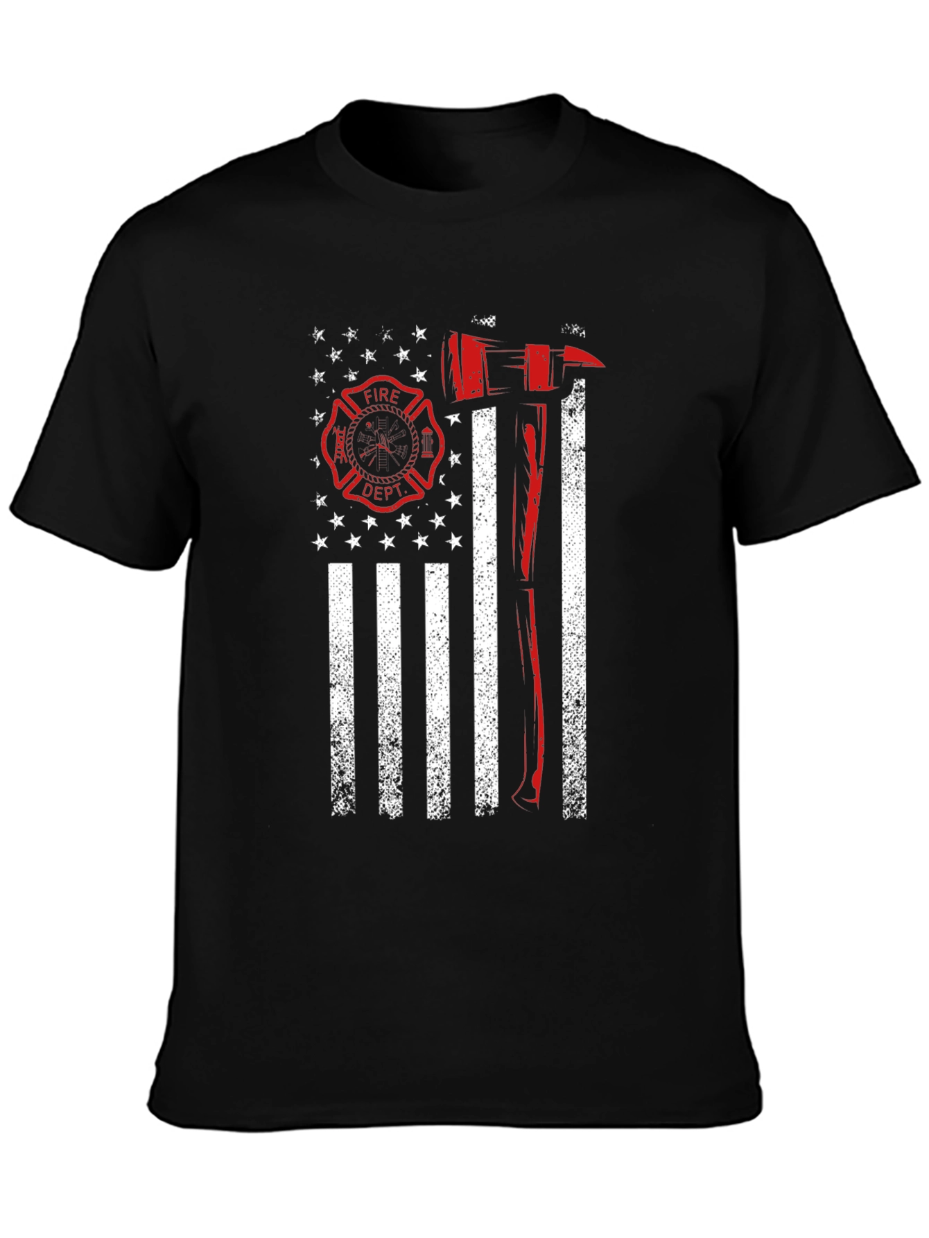 Firefighter American Flag T-Shirt