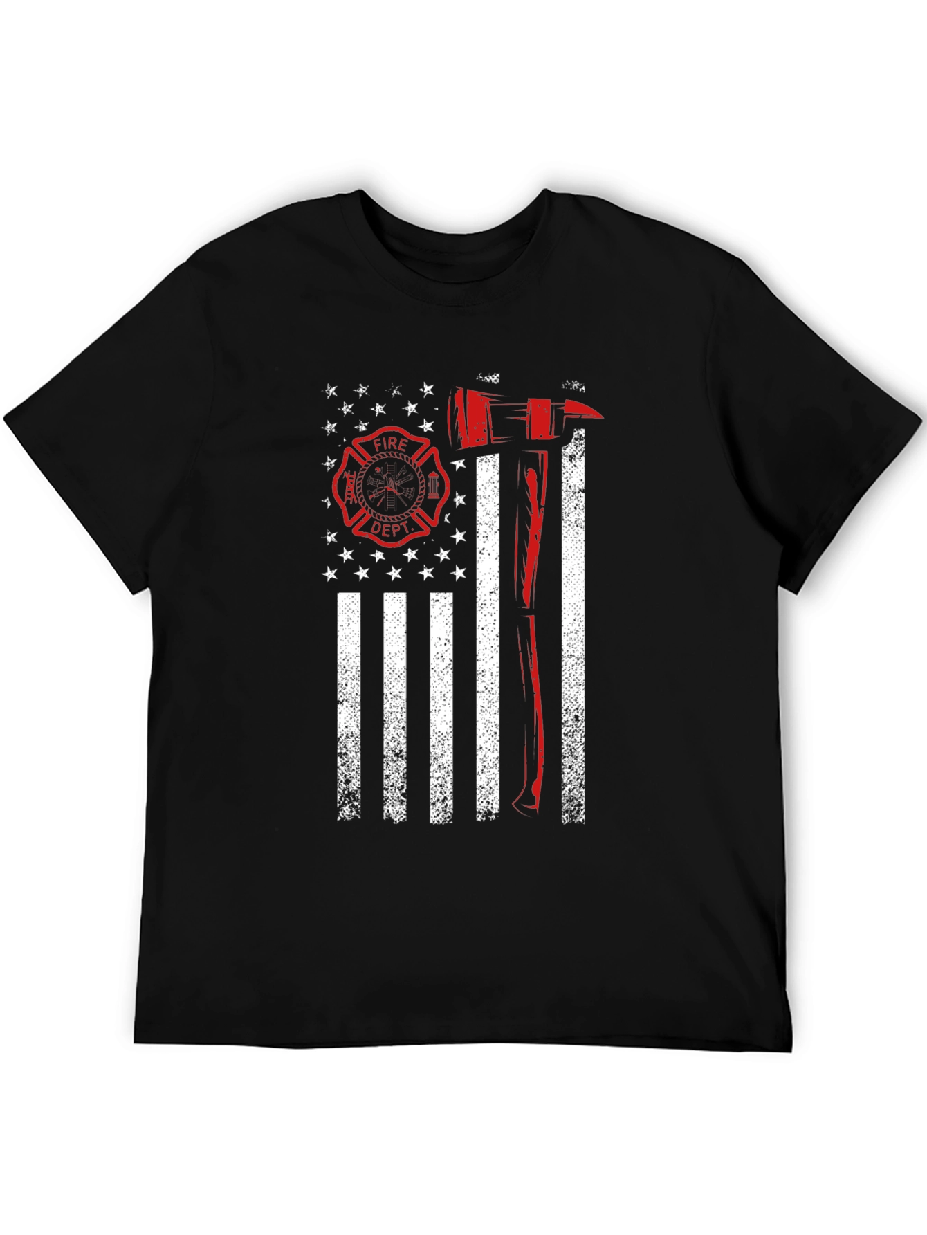 Firefighter American Flag T-Shirt