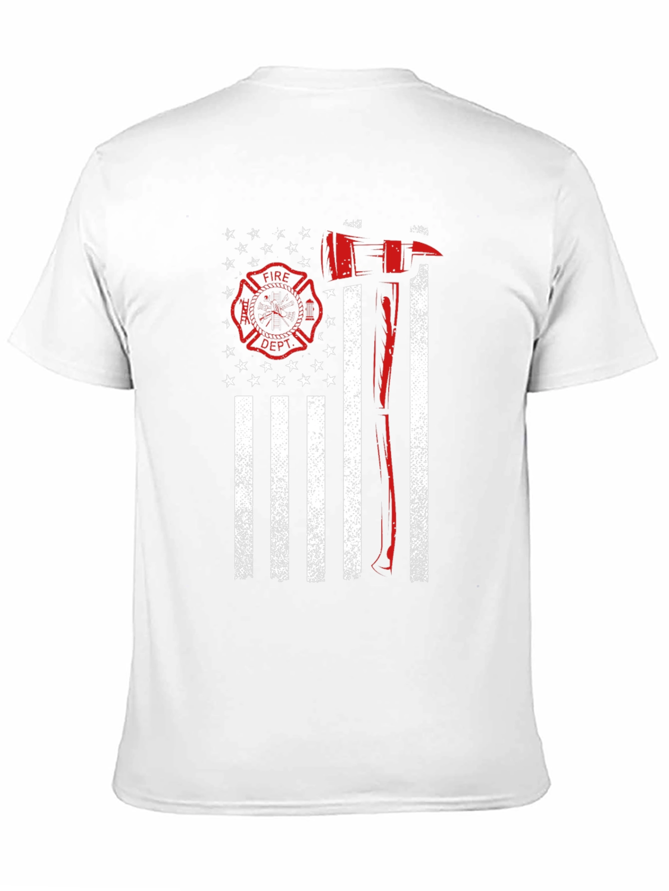 Firefighter American Flag T-Shirt