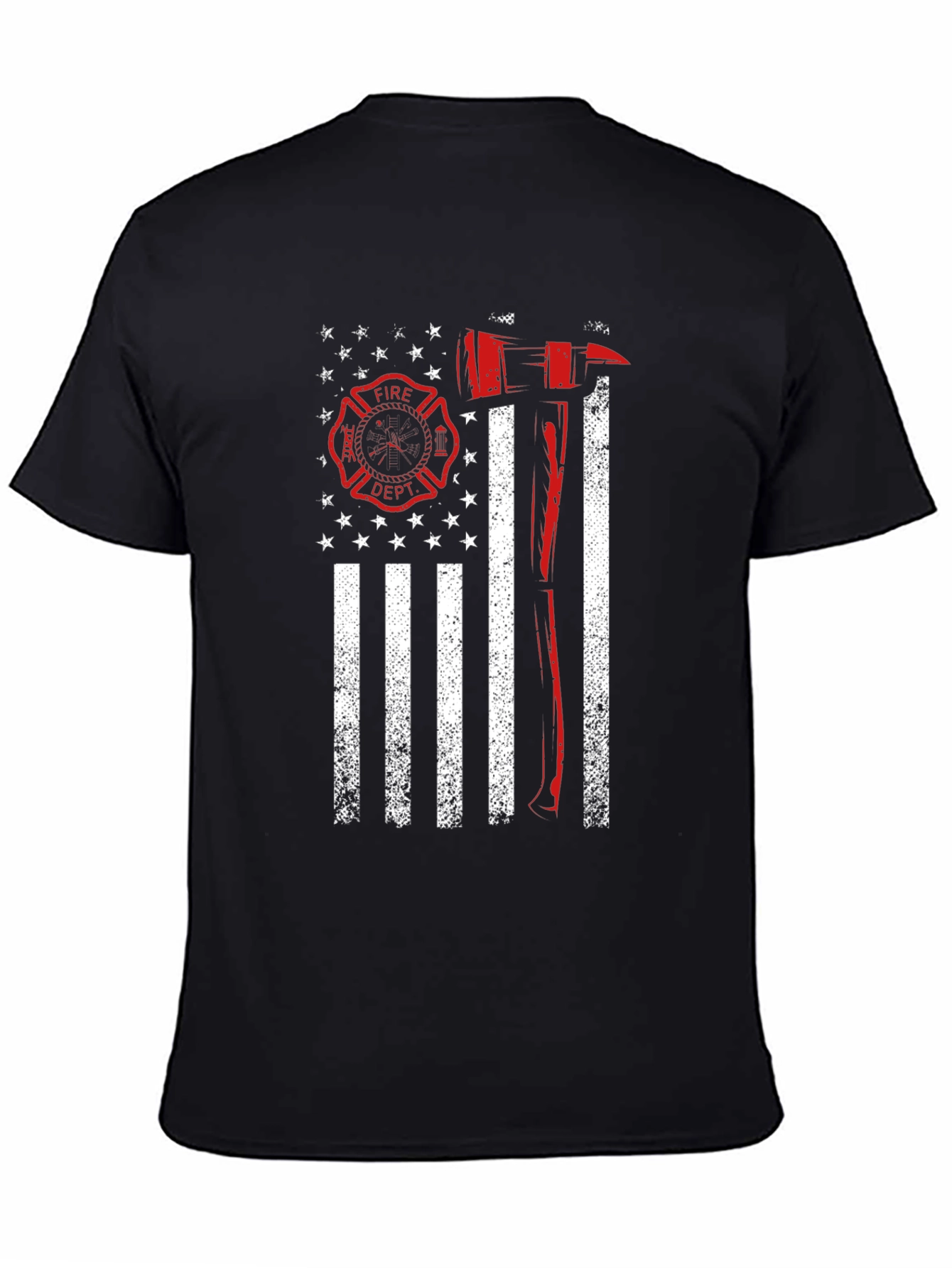 Firefighter American Flag T-Shirt