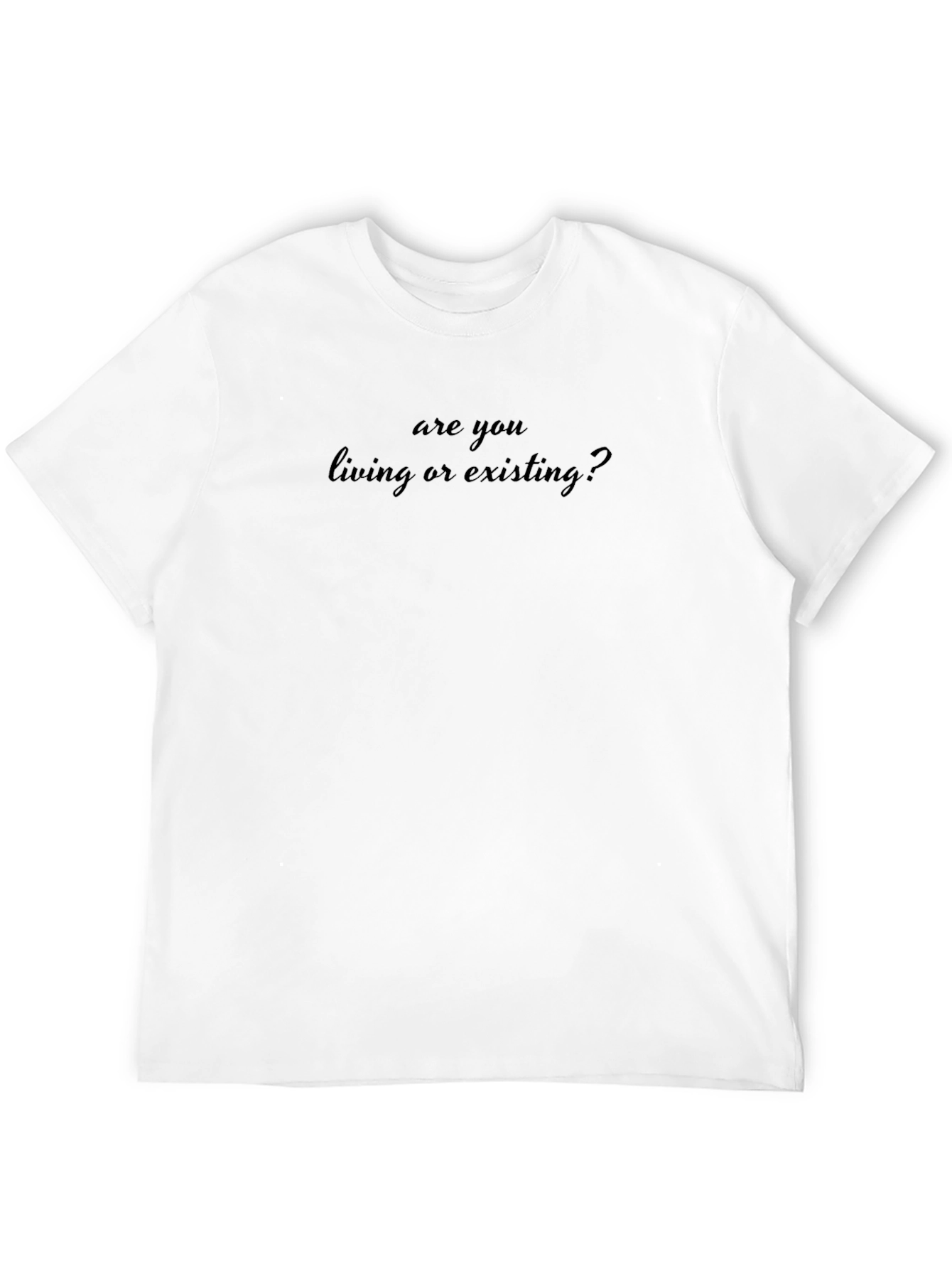 Are You Living? Graphic Black T-Shirt