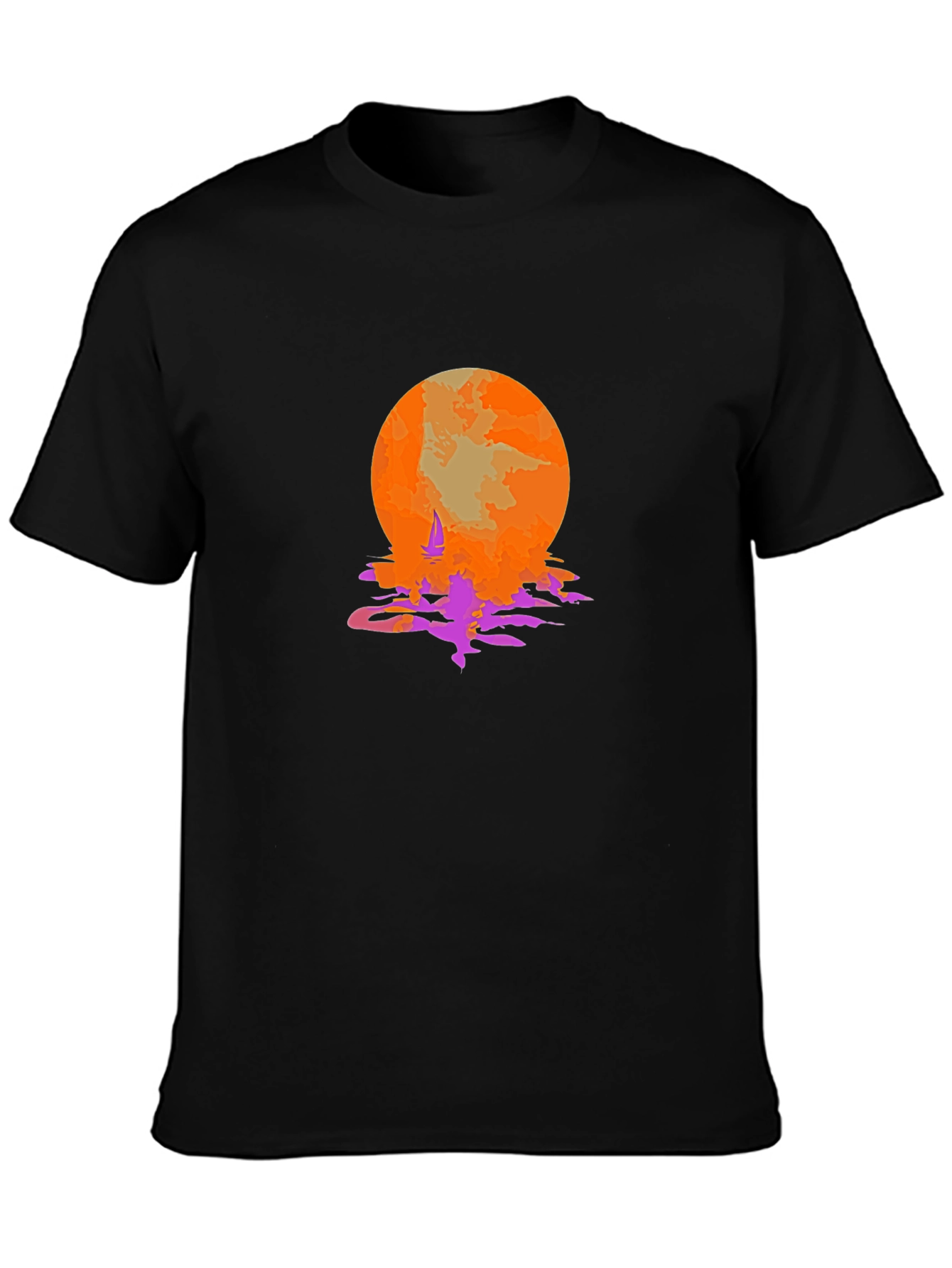 Sunset Sailing Graphic Tee - Retro Style