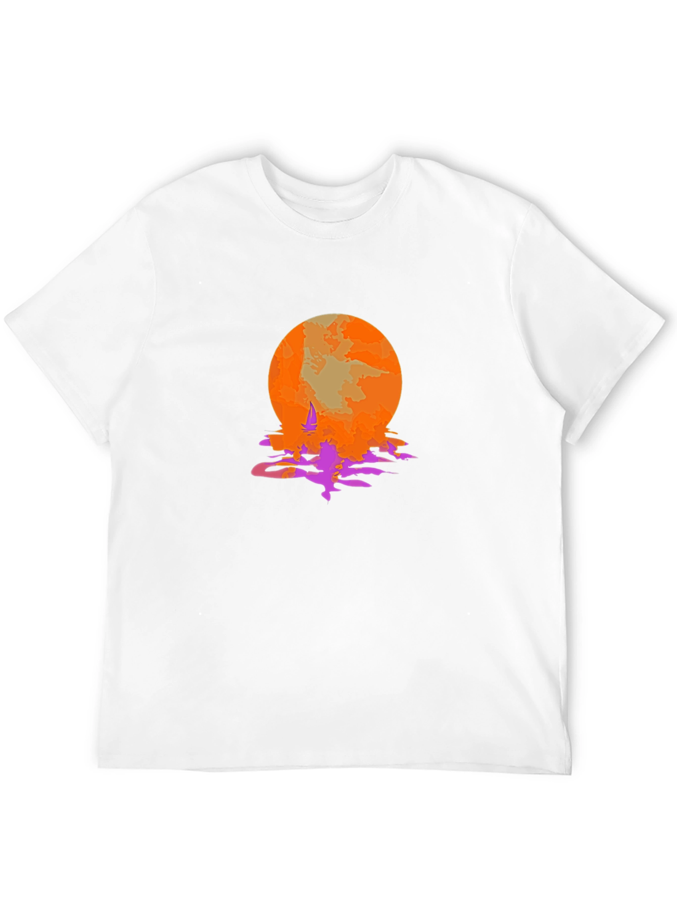 Sunset Sailing Graphic Tee - Retro Style