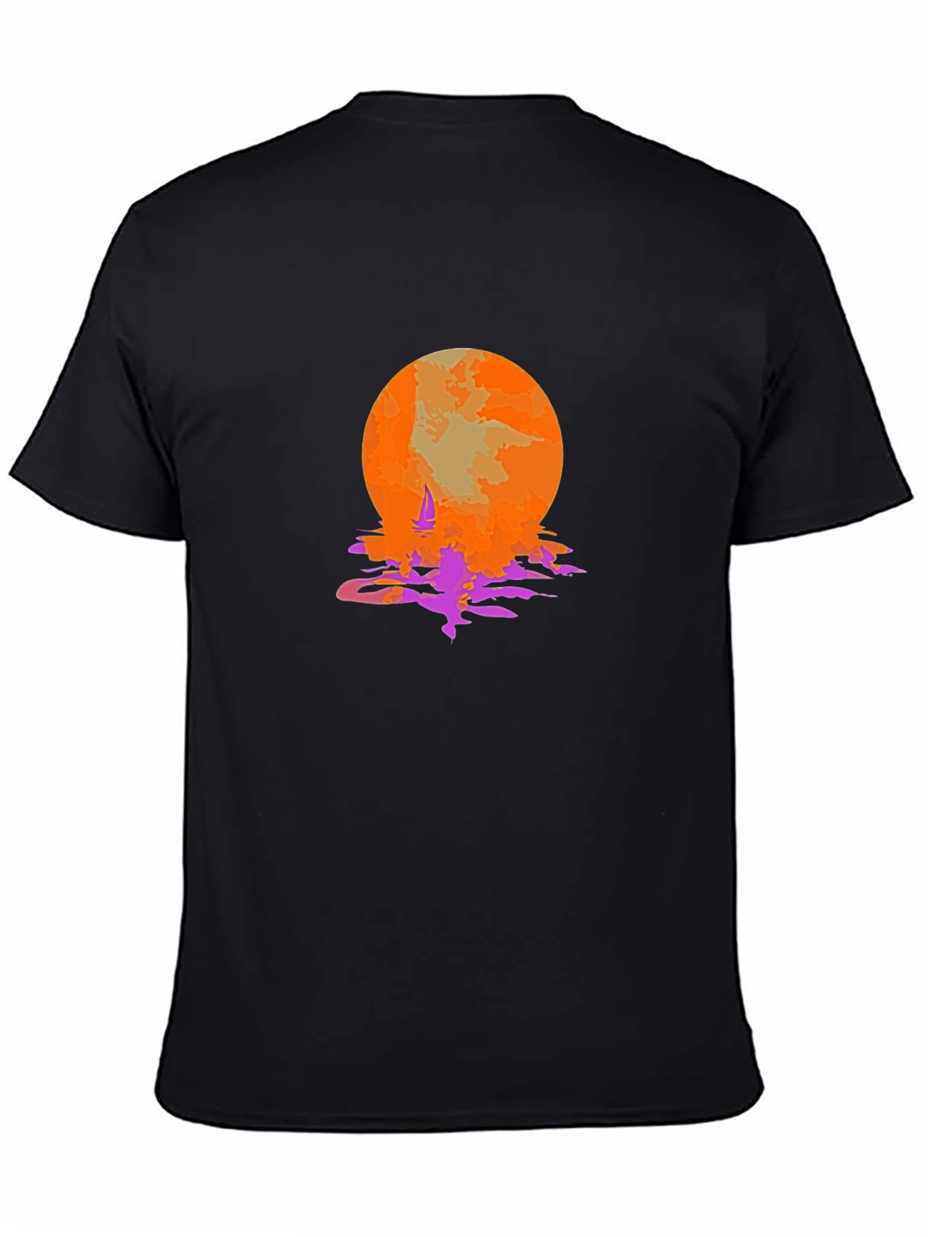 Sunset Sailing Graphic Tee - Retro Style