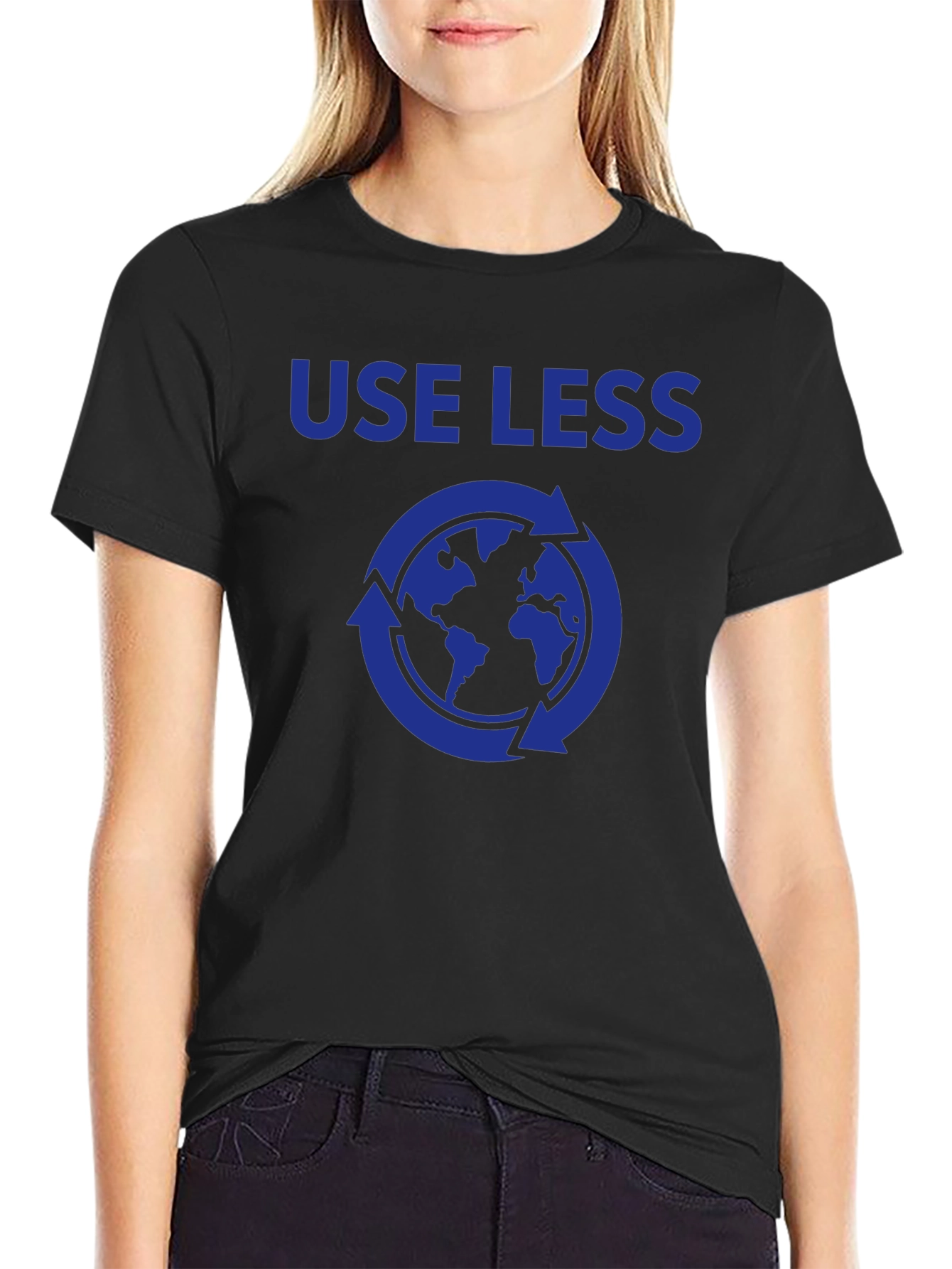 Use Less Recycle Earth T-Shirt - Eco-Friendly Design