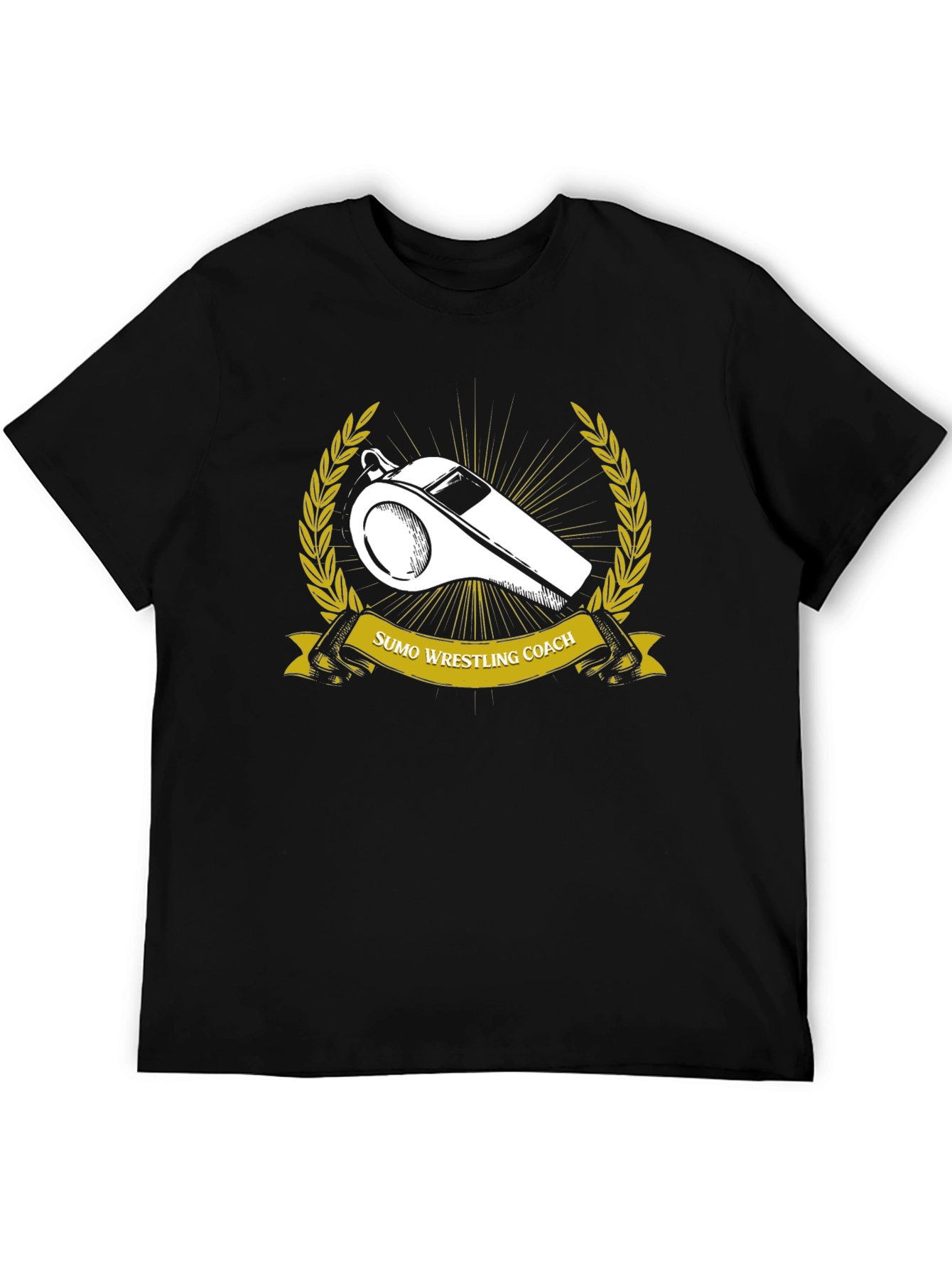 Sumo Wrestling Coach T-Shirt - Black